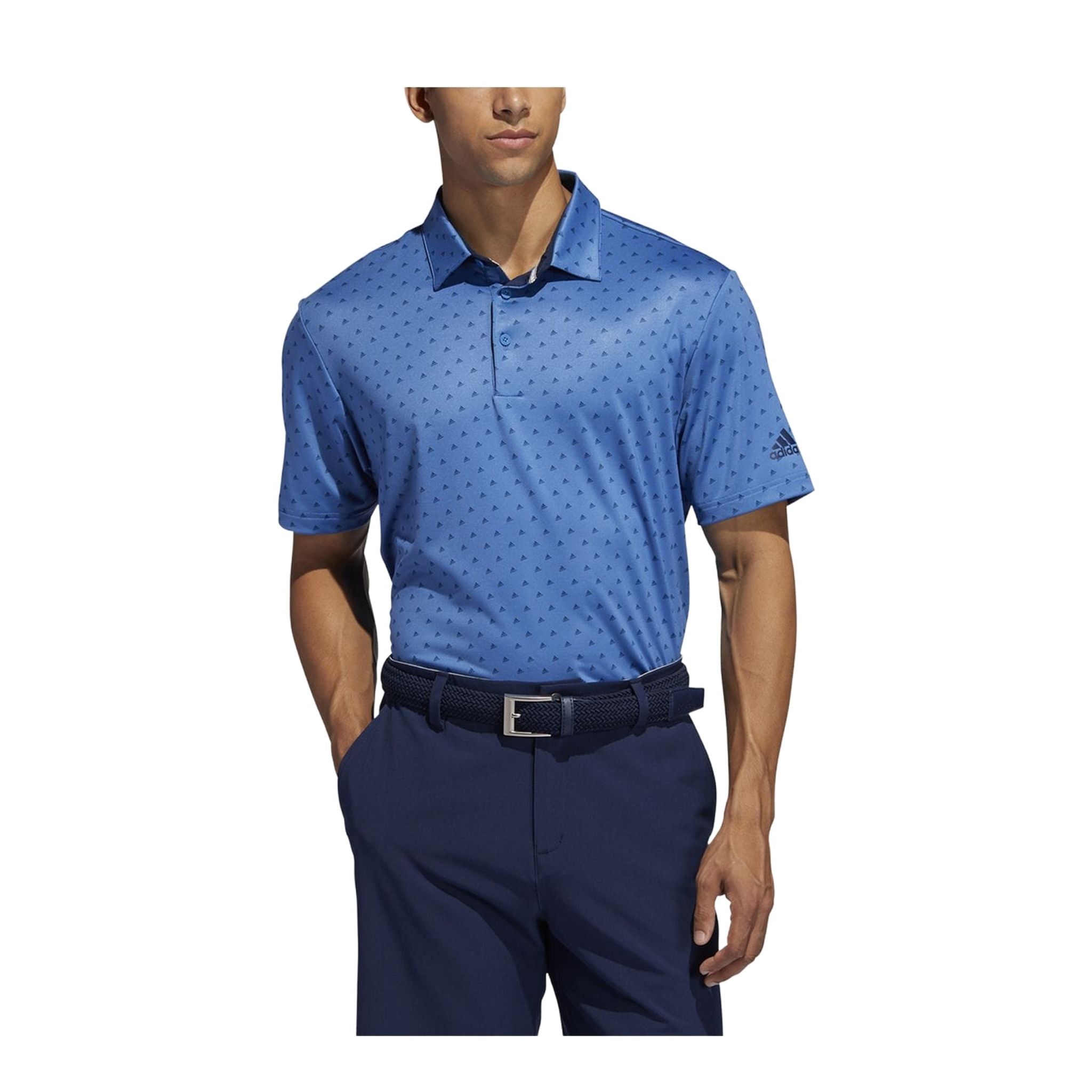 Polo Adidas Ultimate365 Badge of Sport Bleu Royal/Marine Homme