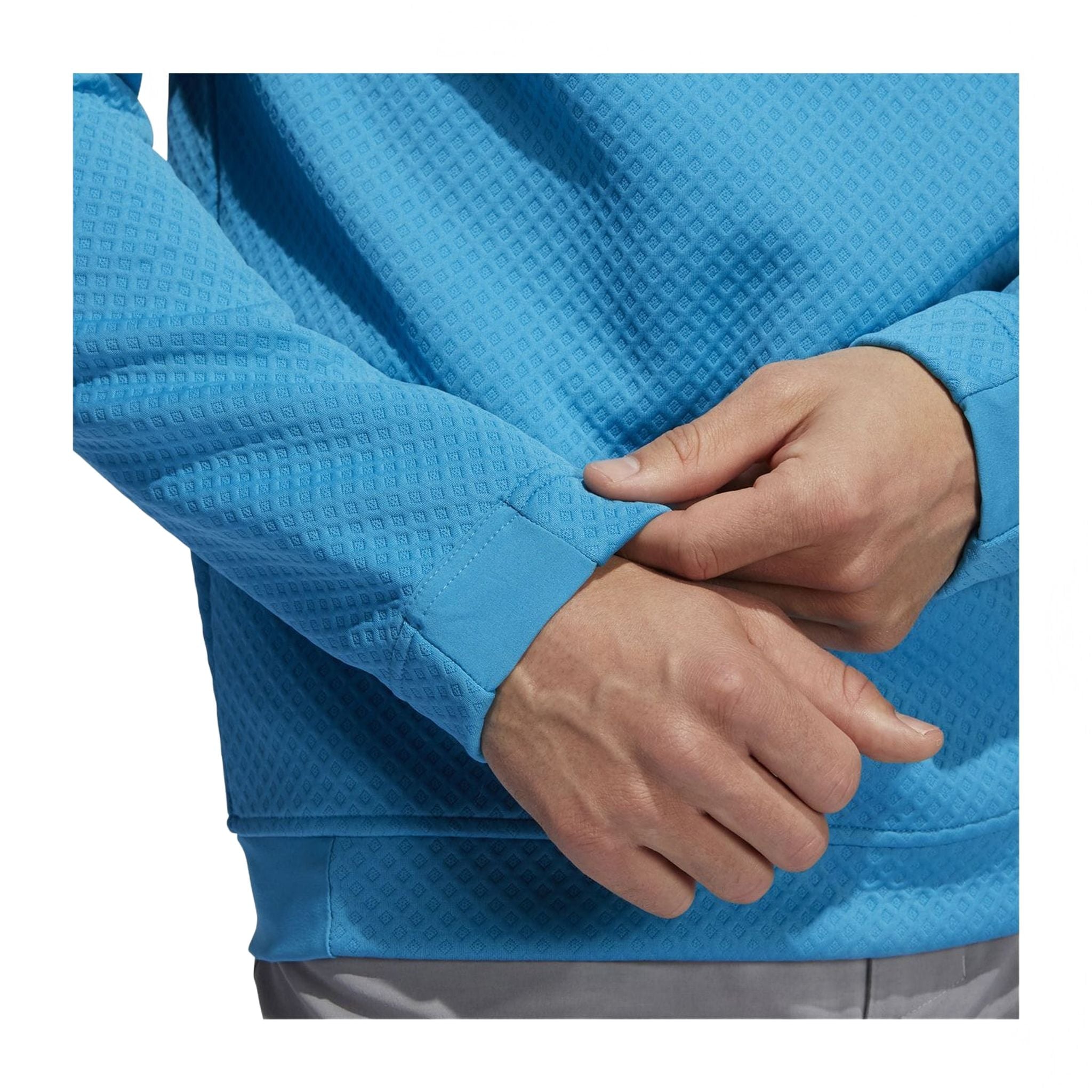 Pull Adidas DWR demi-zip turquoise pour homme