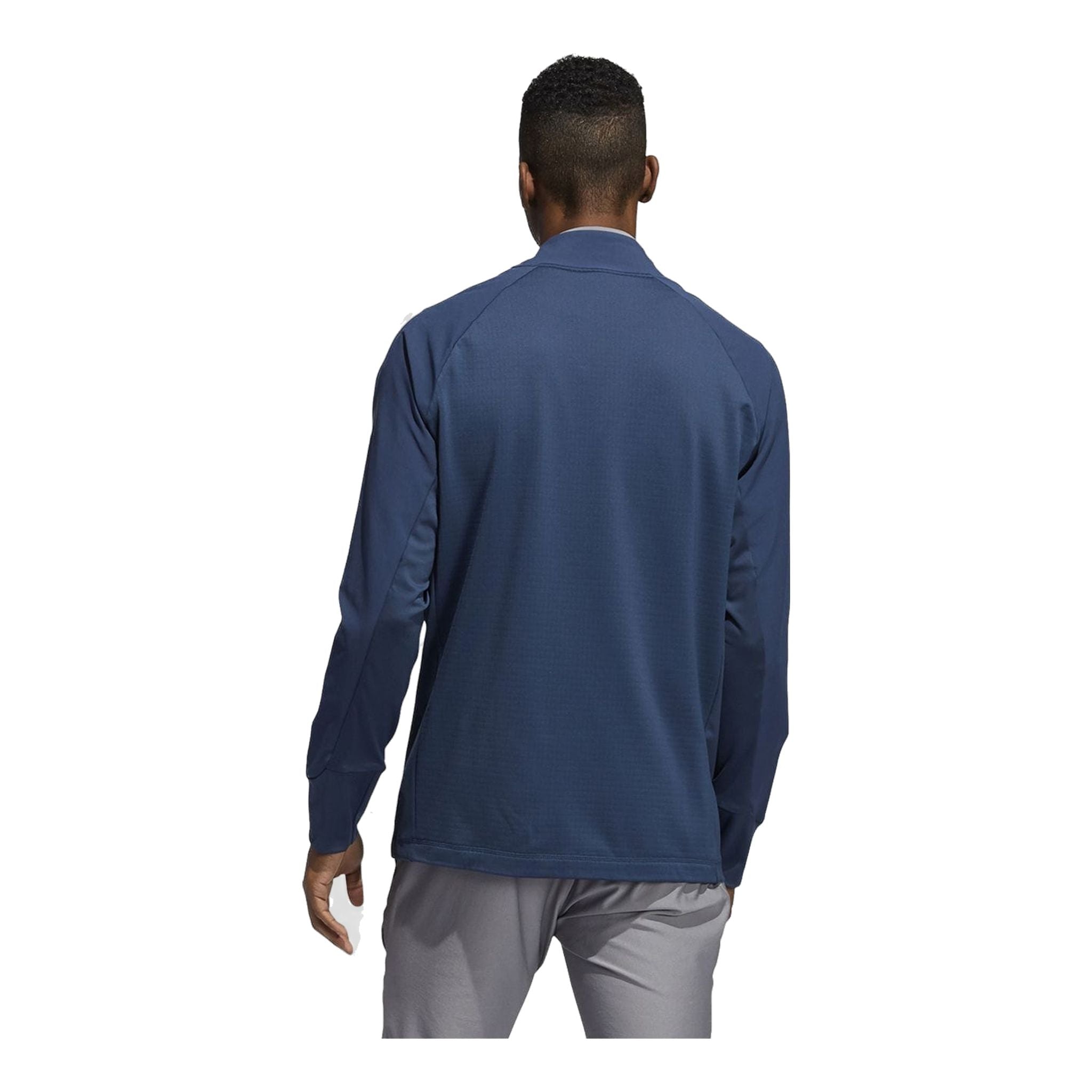 Veste Adidas Hybrid à fermeture éclair intégrale bleu marine pour homme