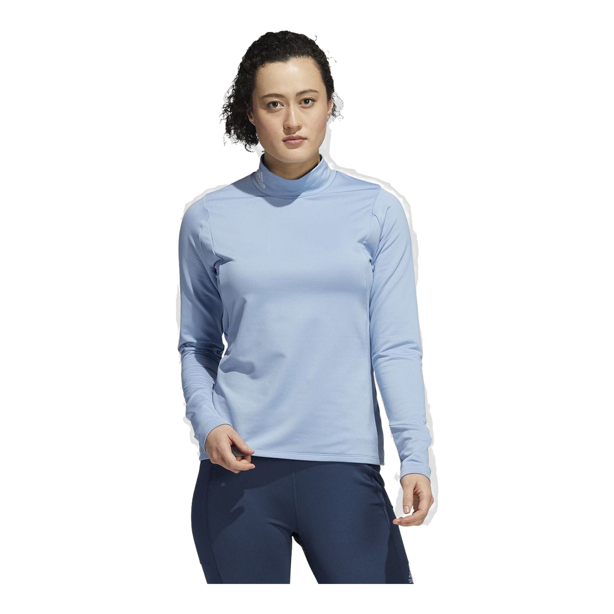T-shirt à manches longues Adidas W Layer bleu clair pour femme