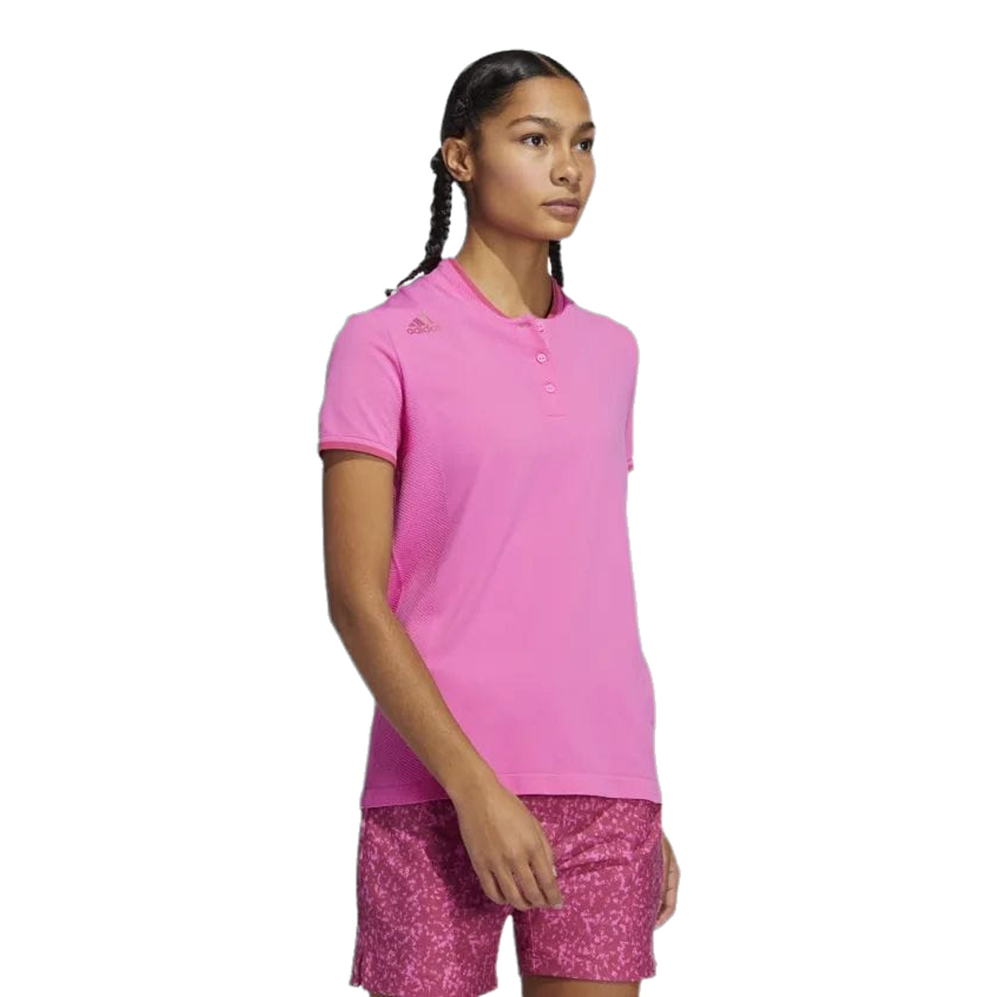 Polo Adidas Primeknit SS rose pour femme