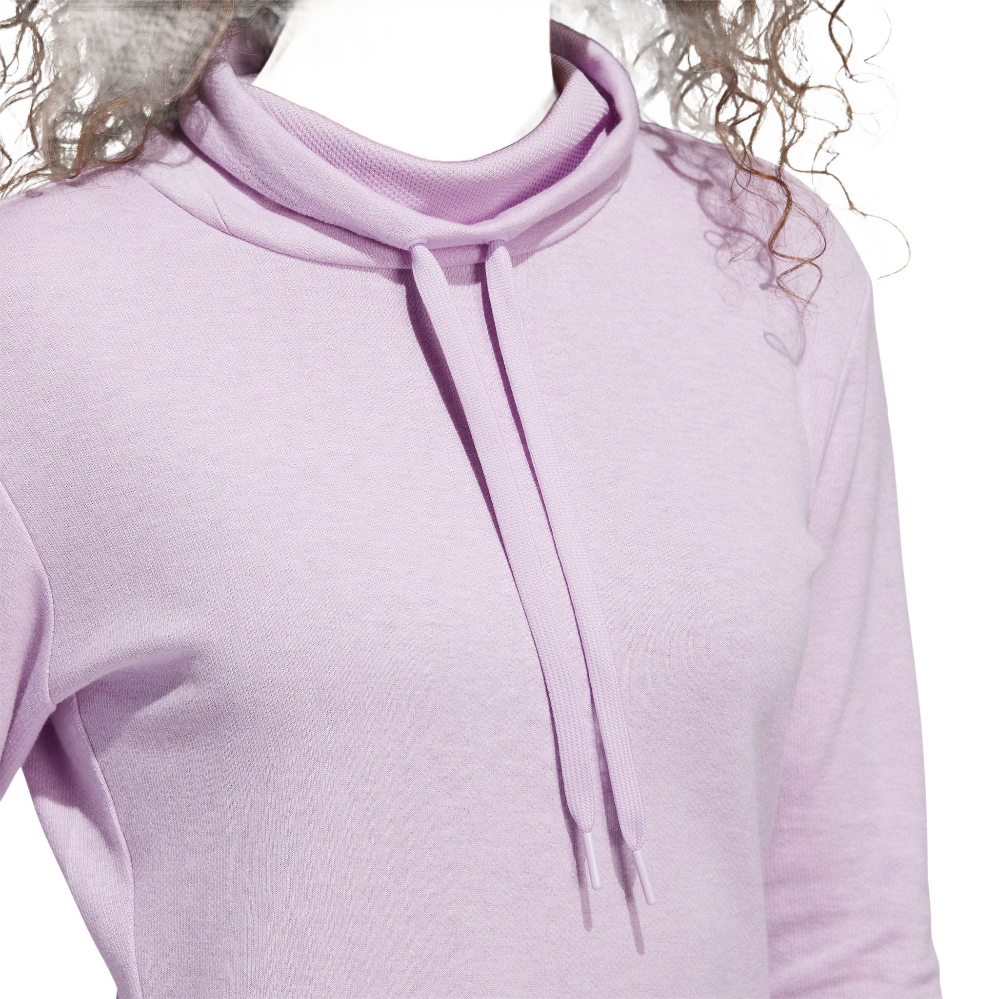 Pull de golf montant Adidas Melange Bliss Lilac Mel Da pour femme