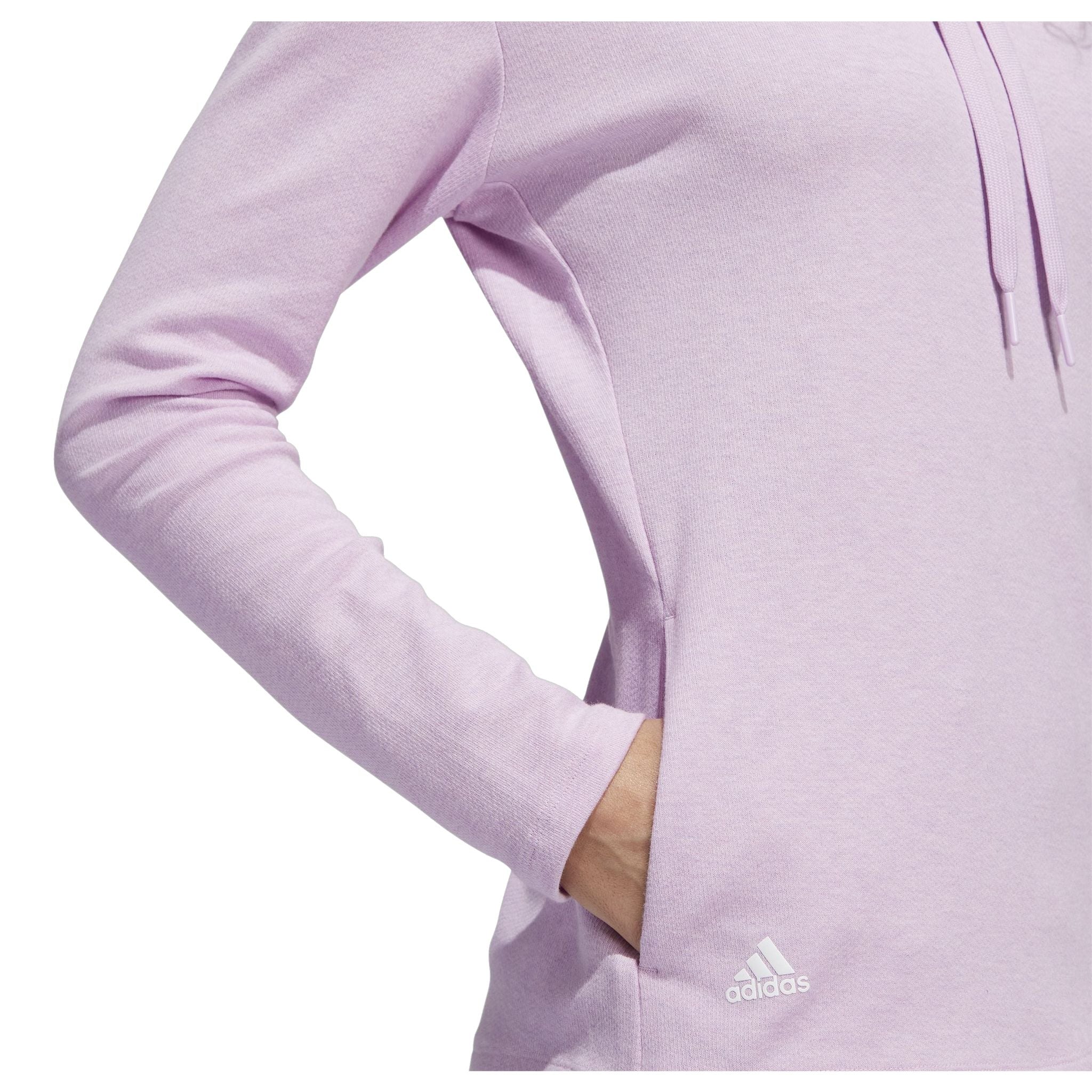 Pull de golf montant Adidas Melange Bliss Lilac Mel Da pour femme