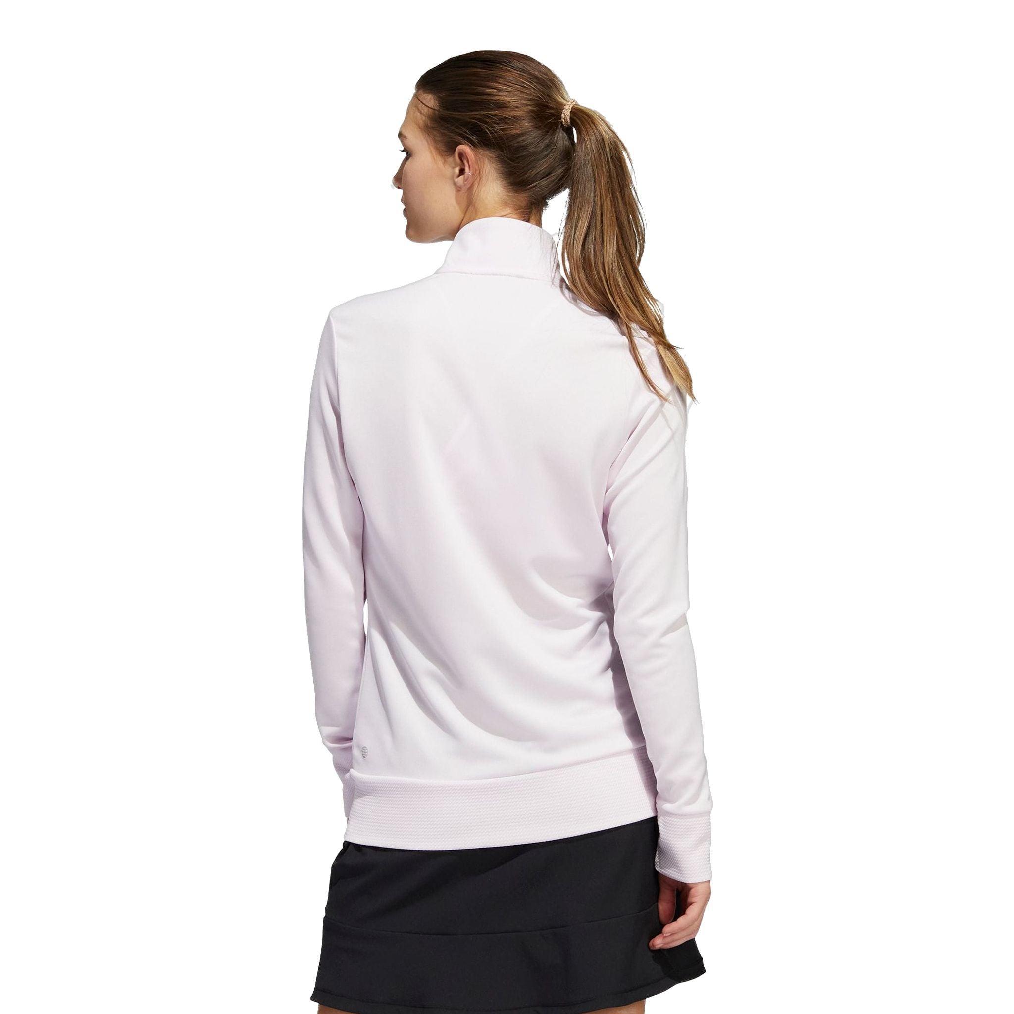 Veste Adidas W Texture à fermeture éclair intégrale rose pâle pour femme