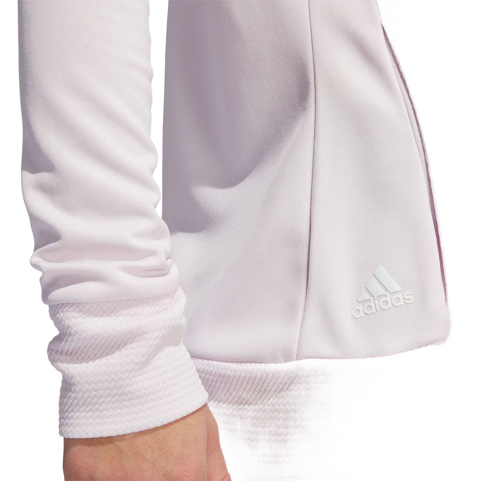 Veste Adidas W Texture à fermeture éclair intégrale rose pâle pour femme