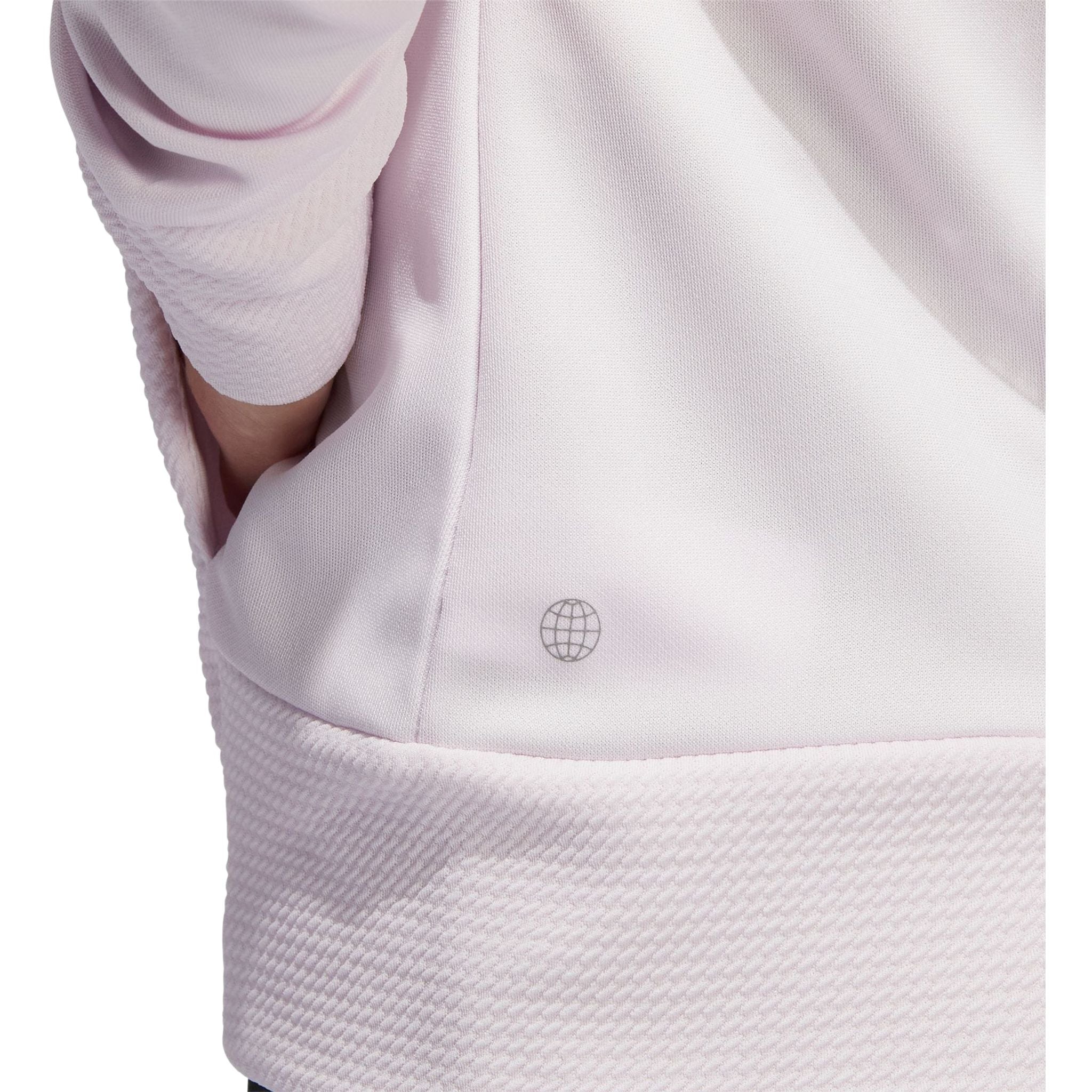 Veste Adidas W Texture à fermeture éclair intégrale rose pâle pour femme