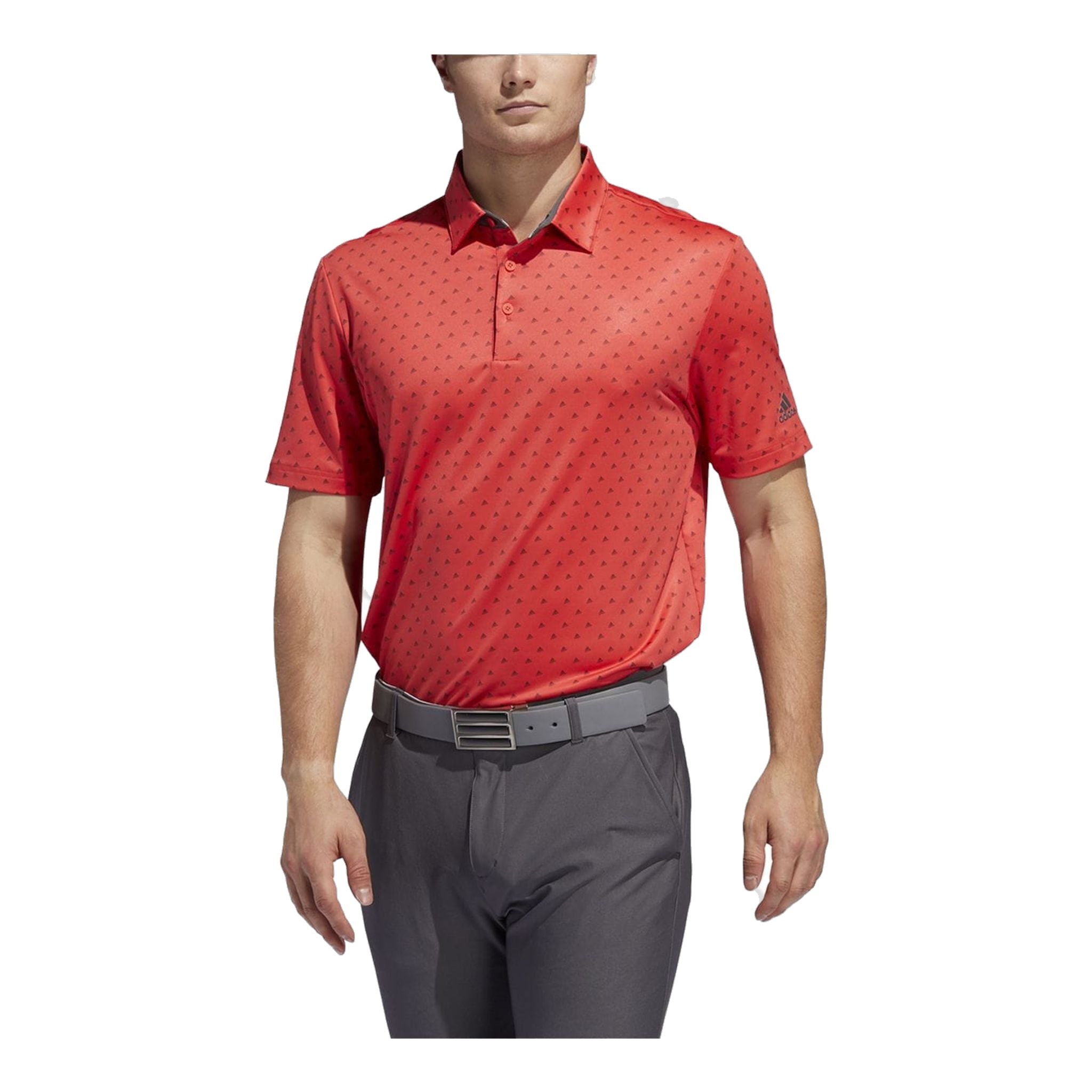 Polo Adidas Ultimate365 Badge of Sort Corail/Gris Homme