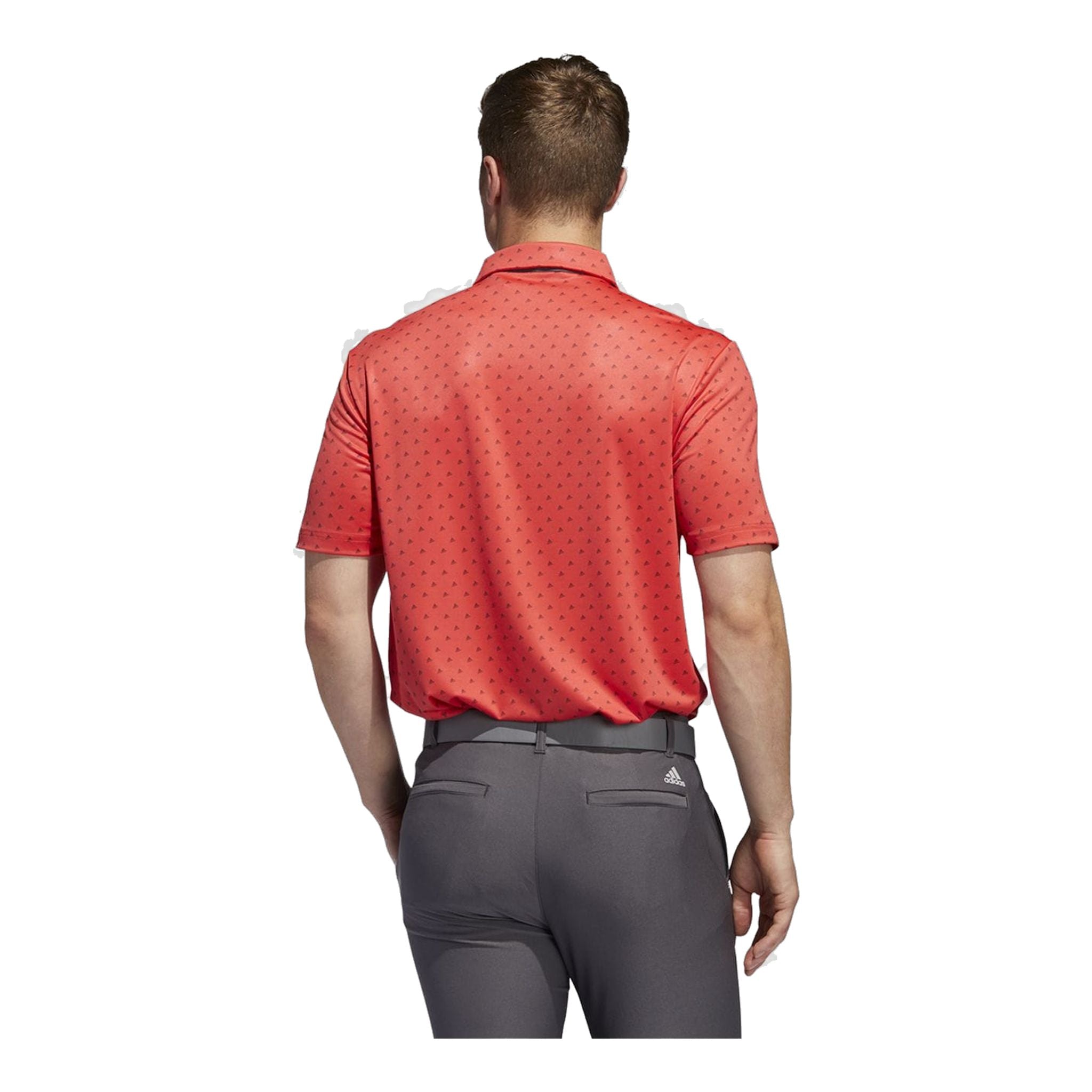 Polo Adidas Ultimate365 Badge of Sort Corail/Gris Homme