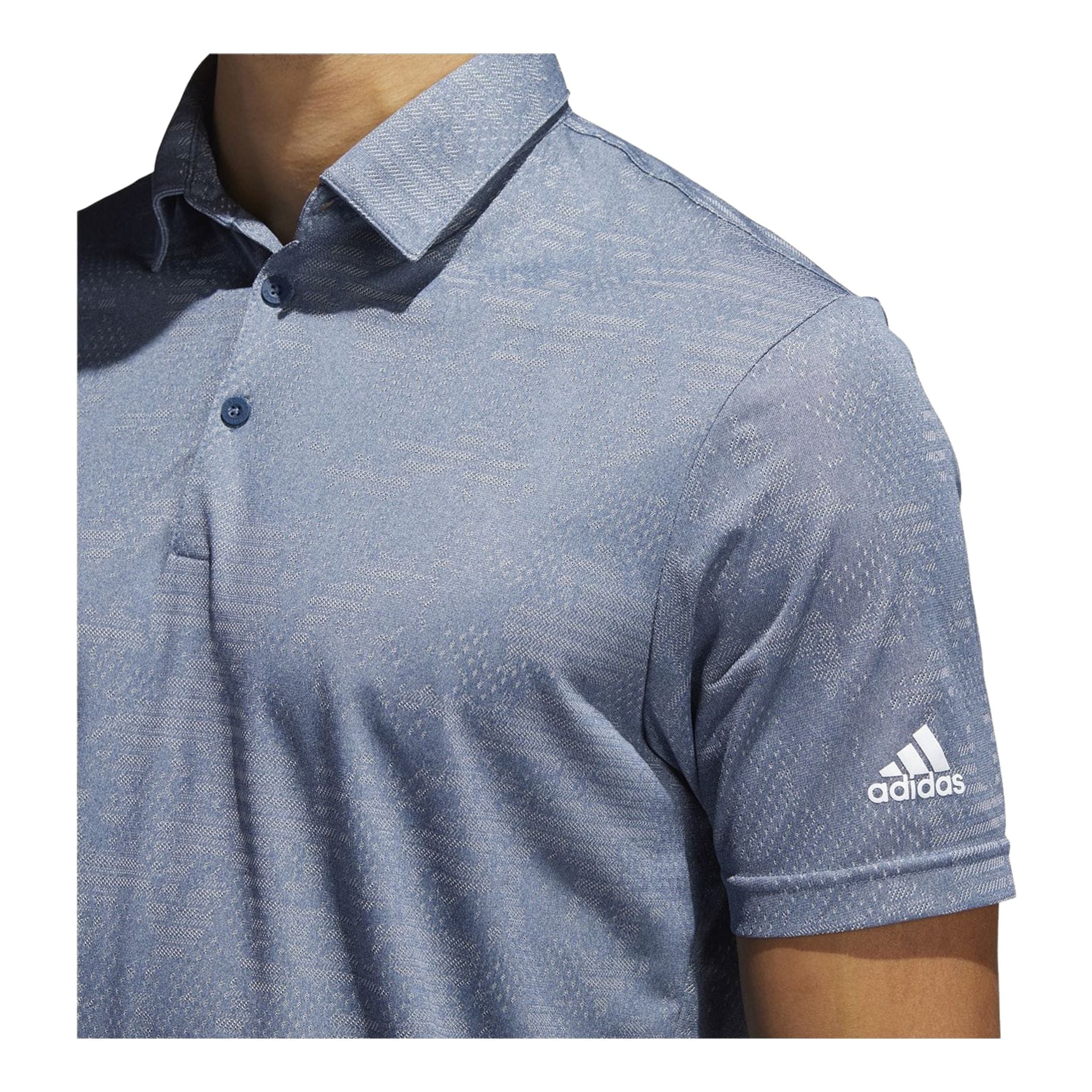 Polo Adidas Camo SS bleu marine/gris homme