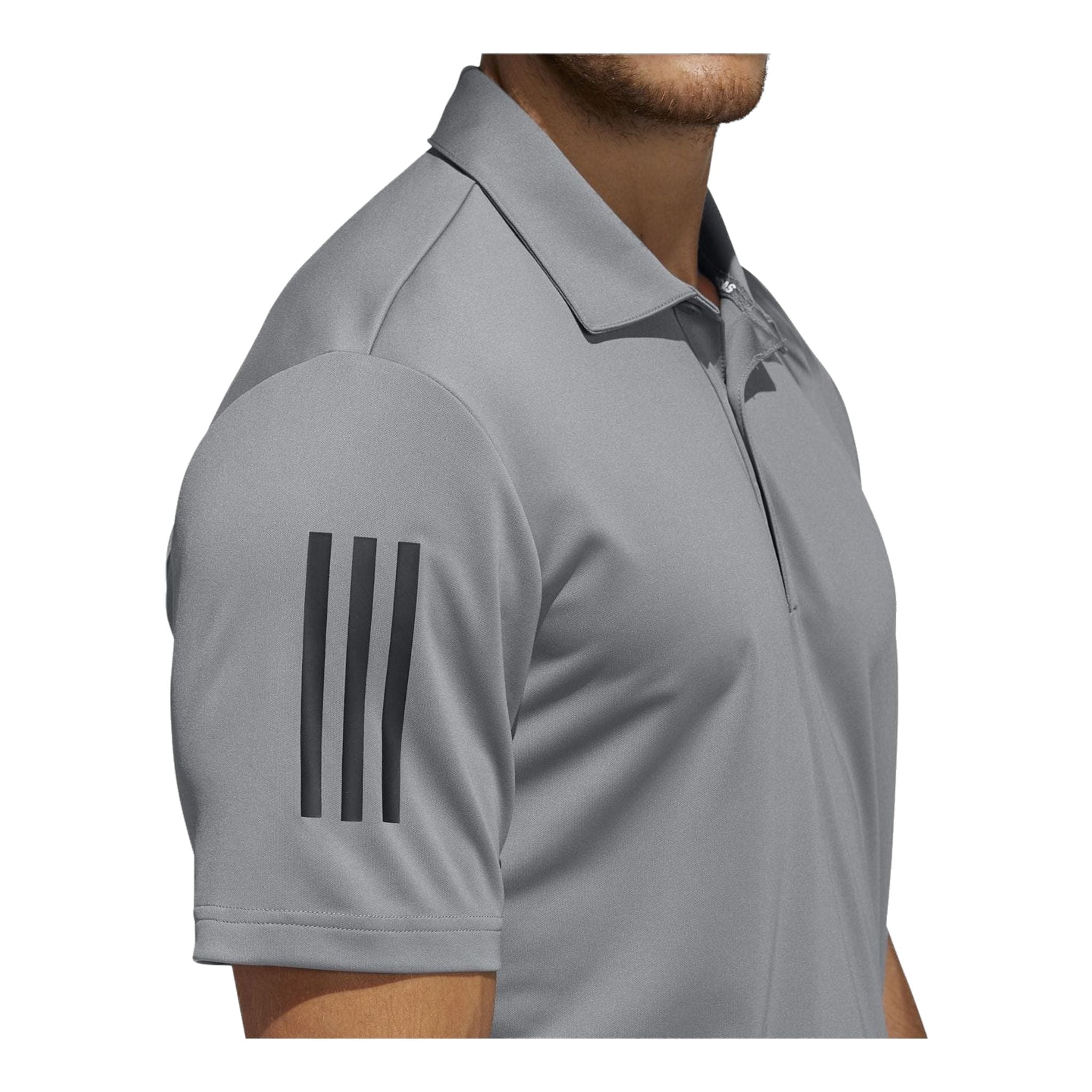 Polo Adidas 3-Stripes Basic SS Gris/Noir Homme