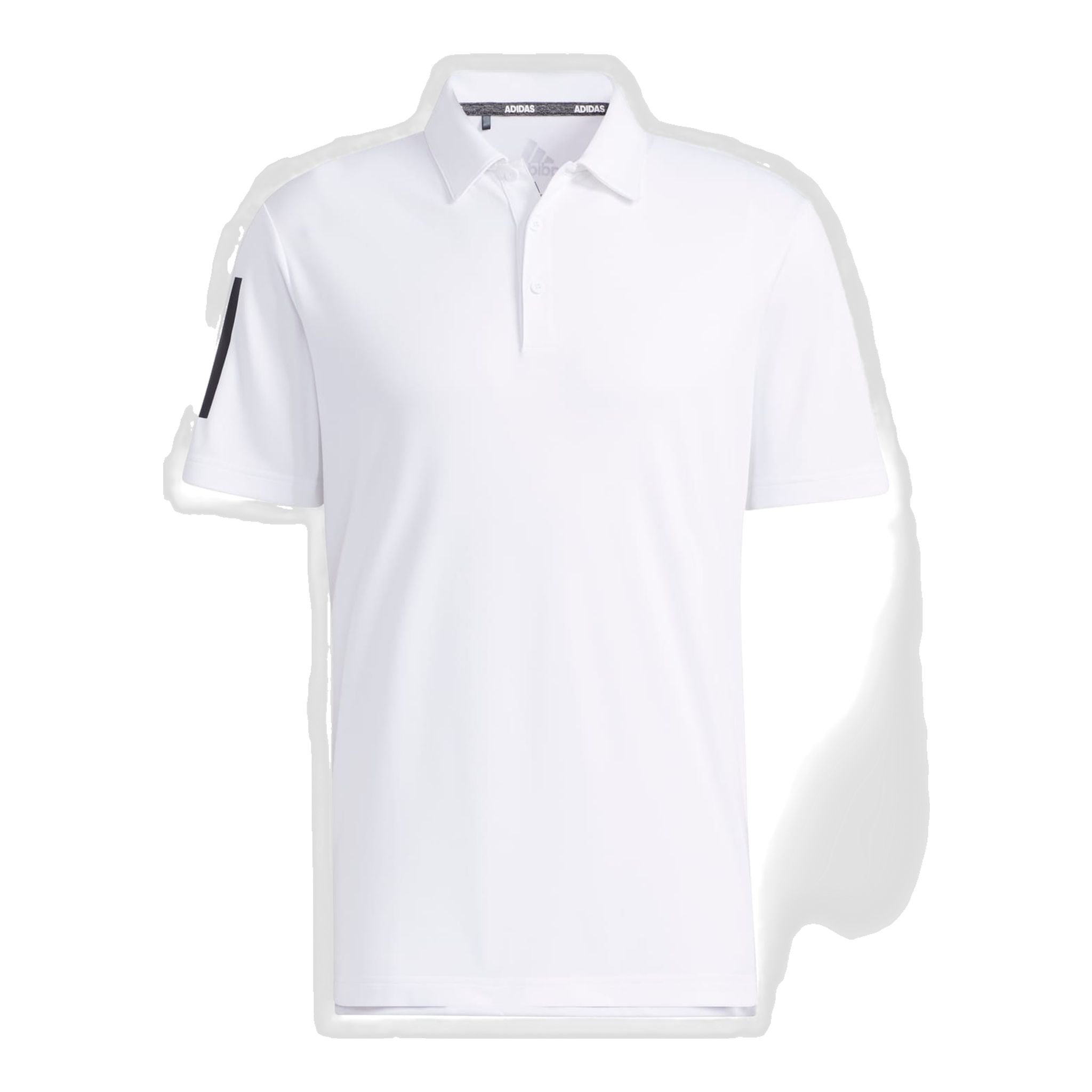Polo Adidas 3-Stripes Basic SS Blanc/Noir Homme