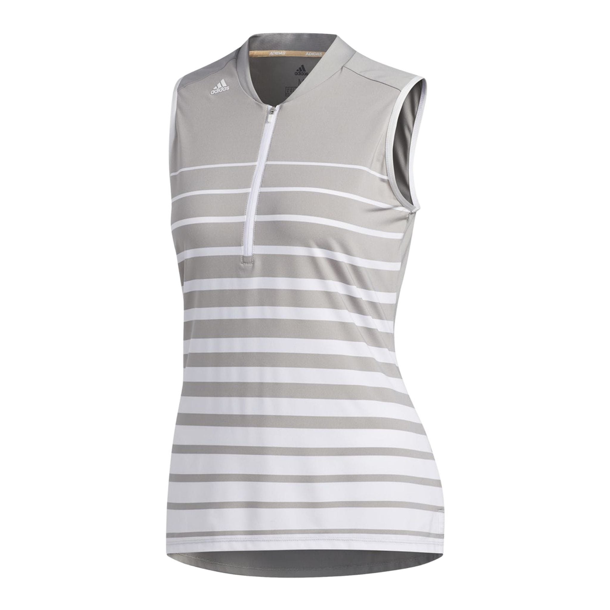 Polo Adidas W Engineered Stripe SL Blanc/Gris Femme