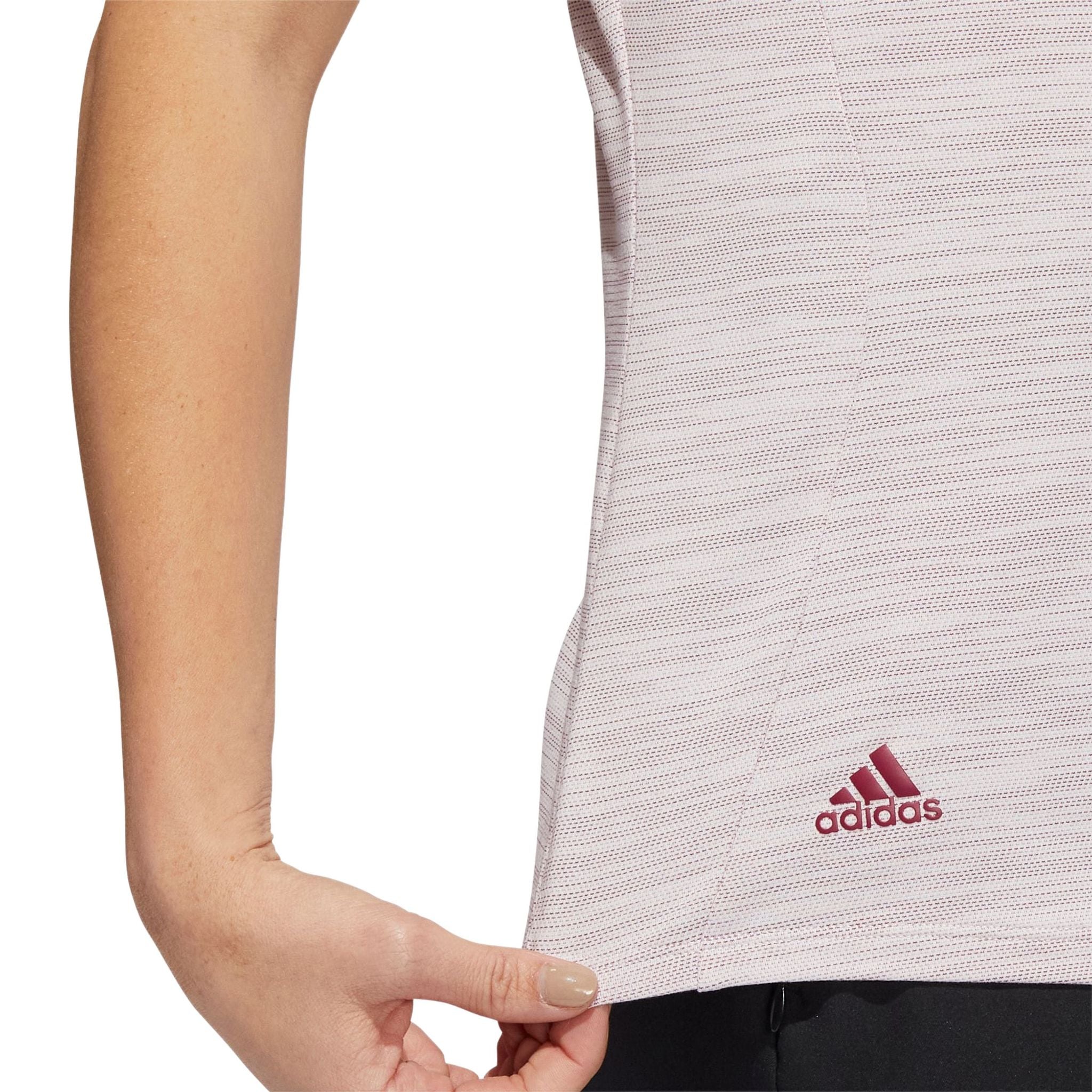 Polo Adidas W Spacedye Rose pâle/Bordeaux Legacy Femme