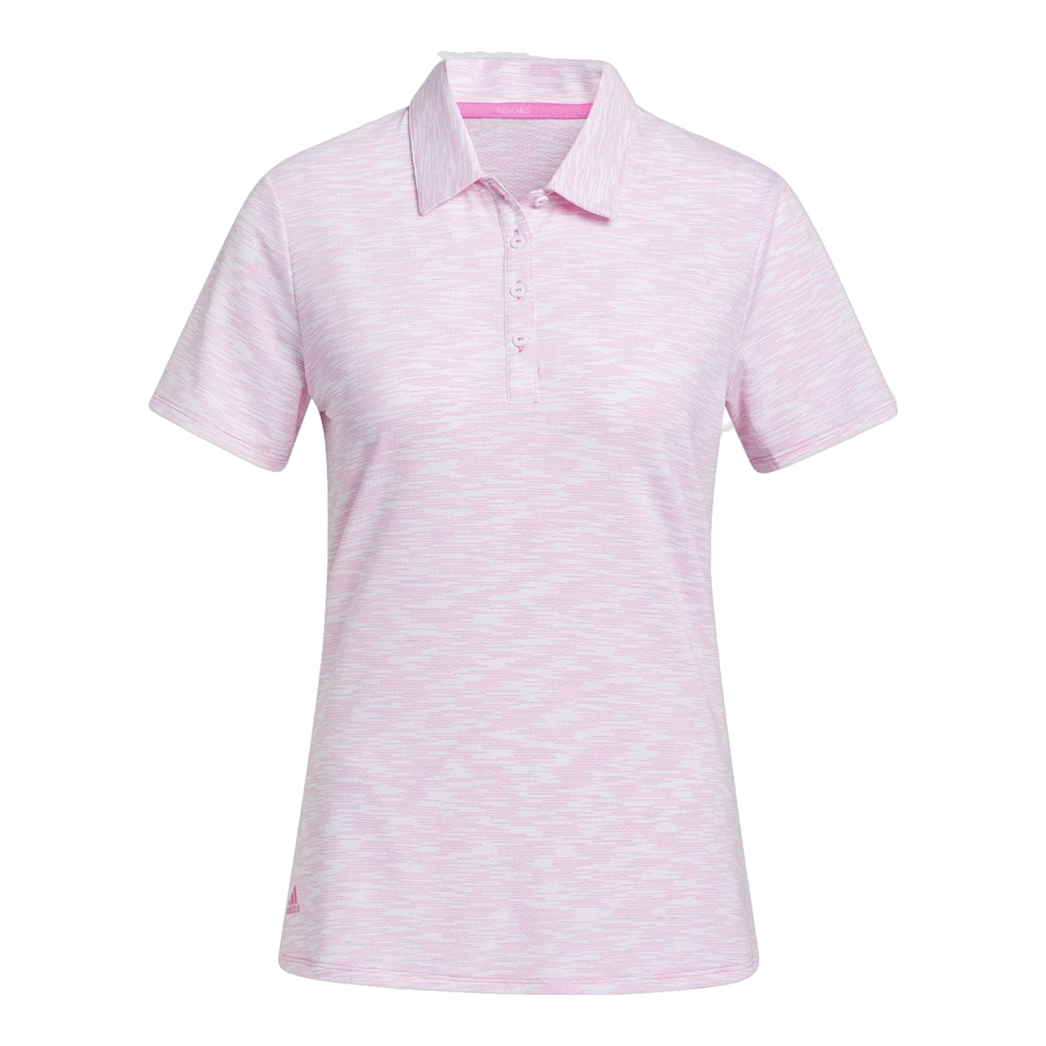 Polo Adidas W Spacedye SS blanc/rose pour femme