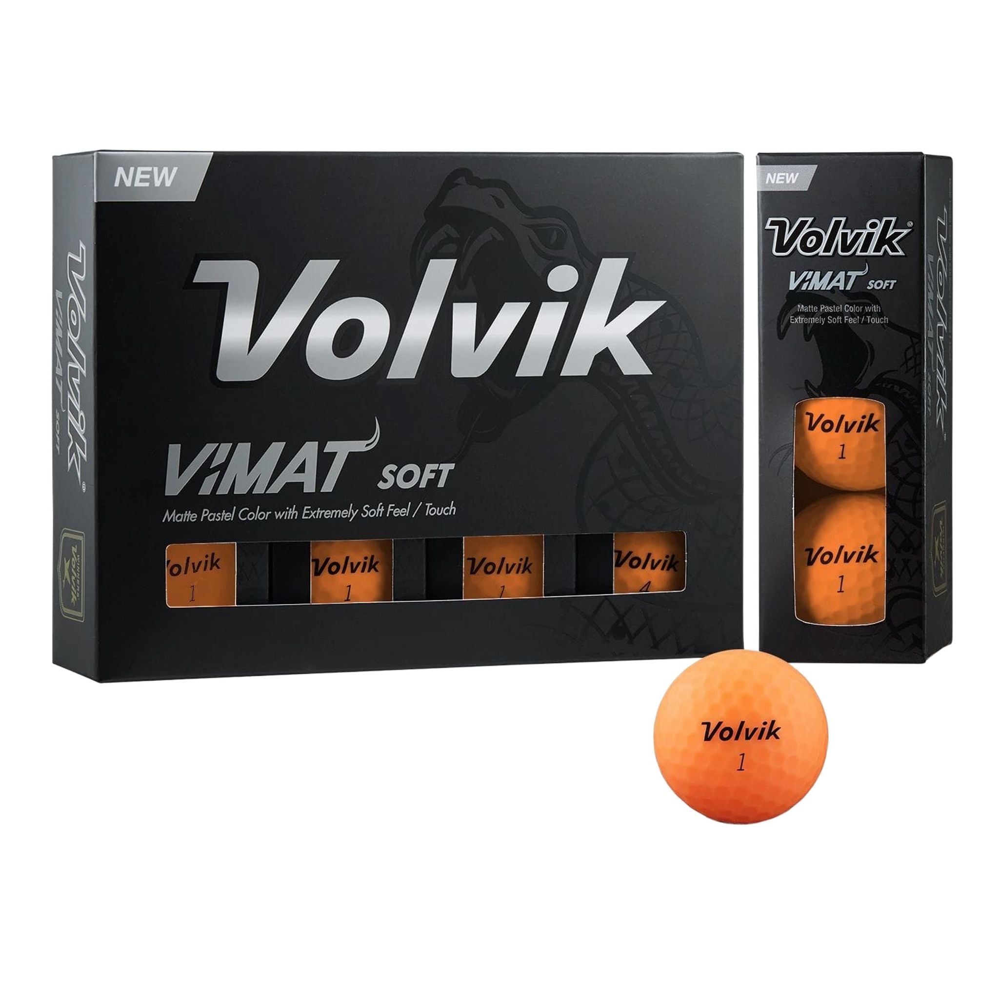 Volvik Vimat Soft 2022, 12 boules jaunes
