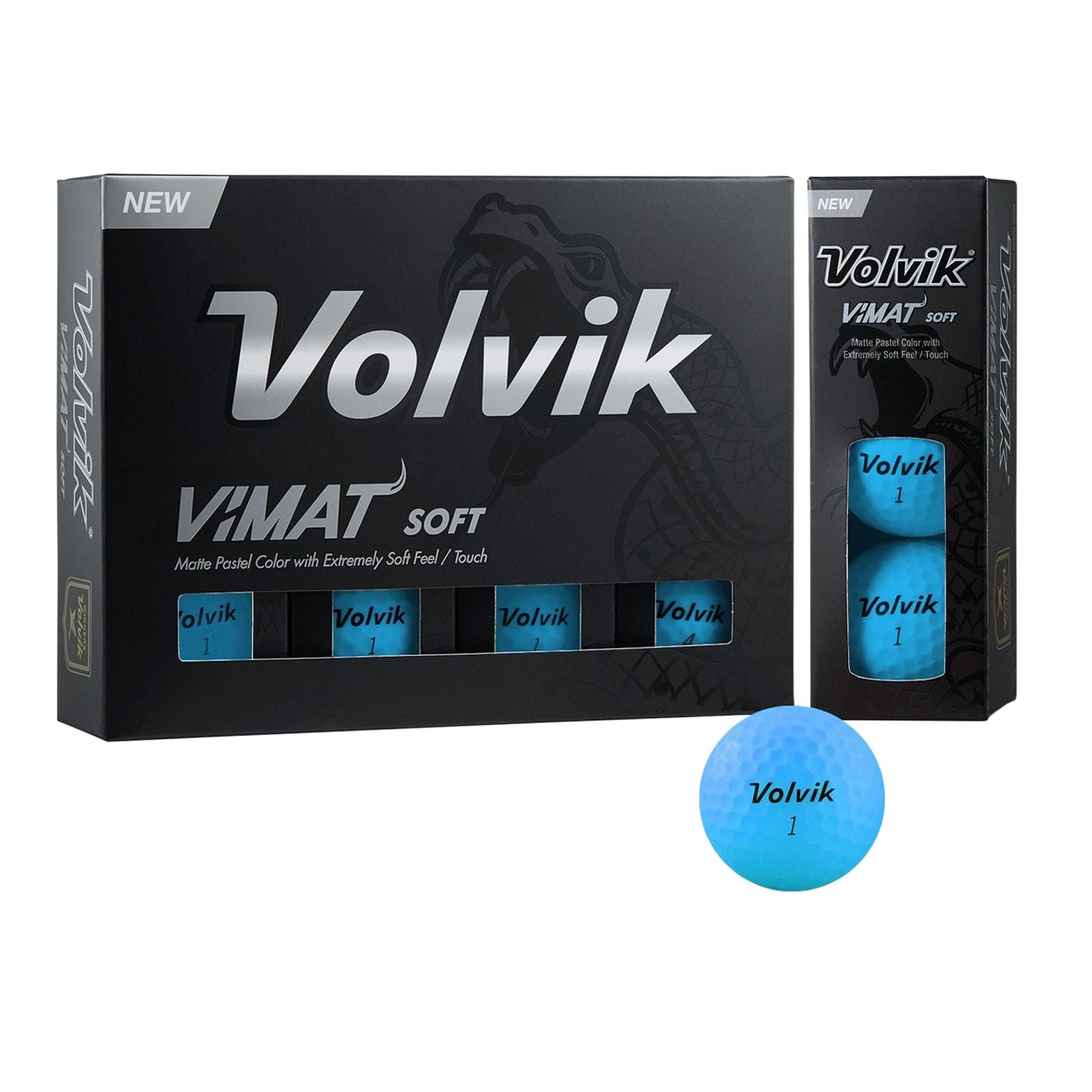 Volvik Vimat Soft 2022, 12 boules jaunes