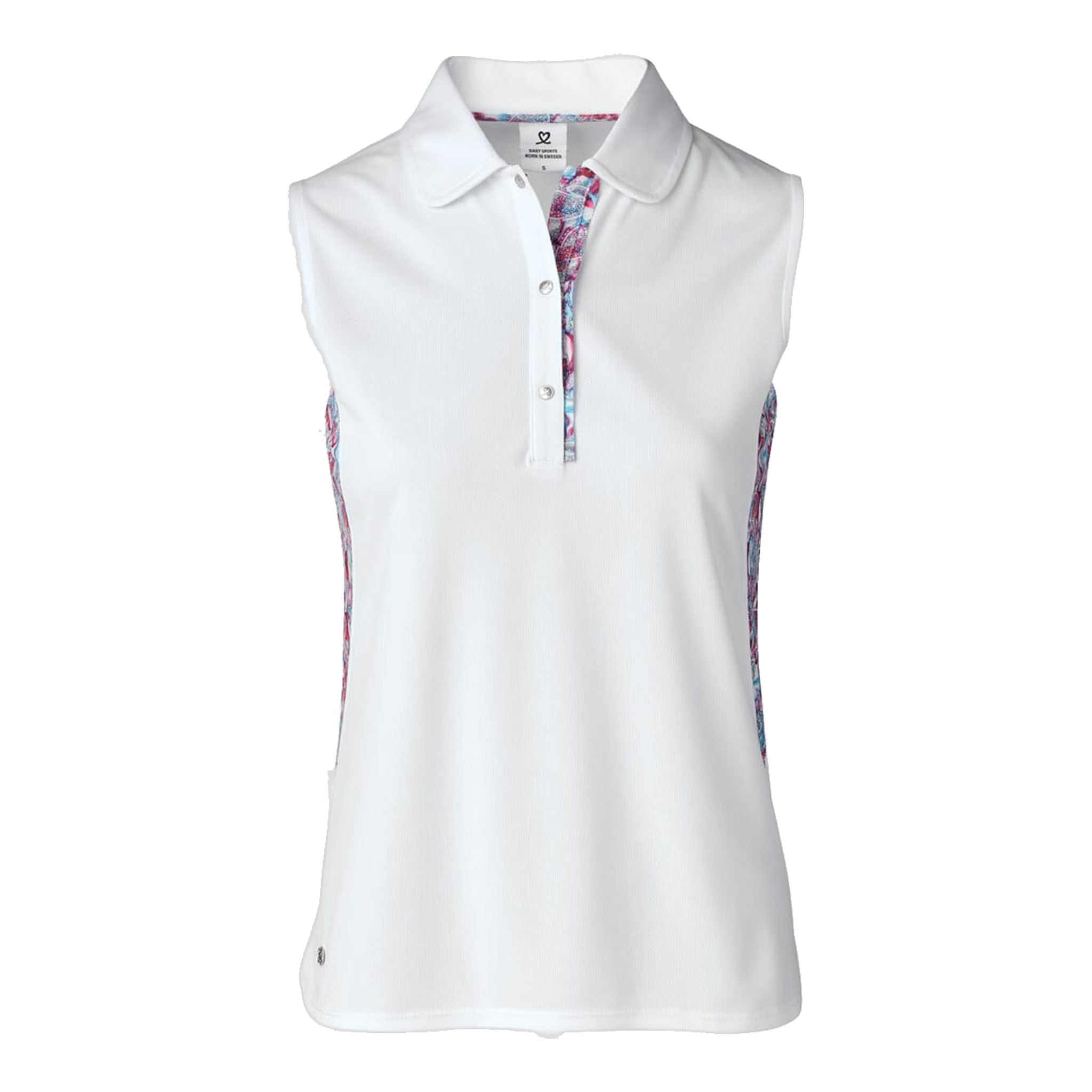 Polo sans manches blanc Daily Sports Bess pour femme