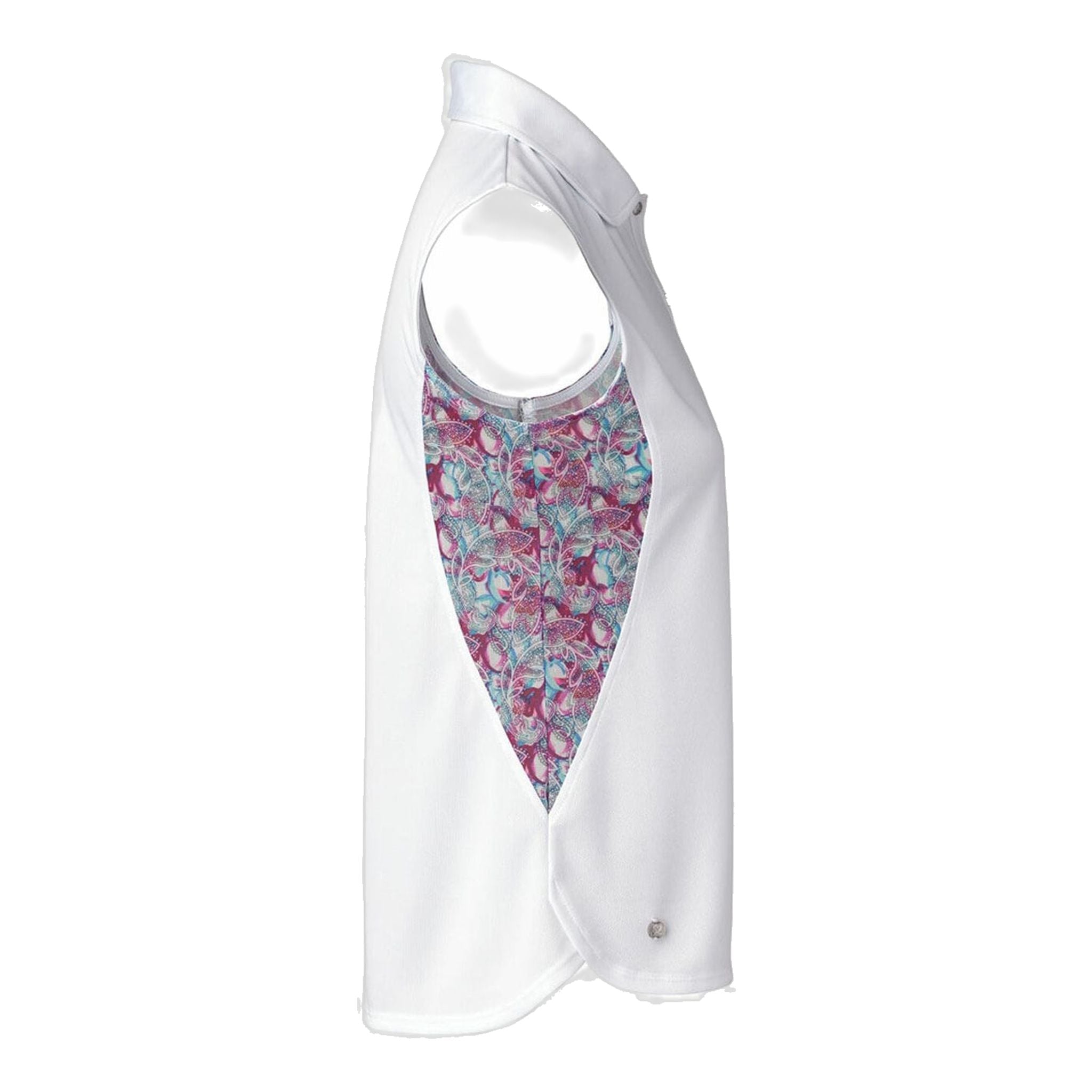 Polo sans manches blanc Daily Sports Bess pour femme