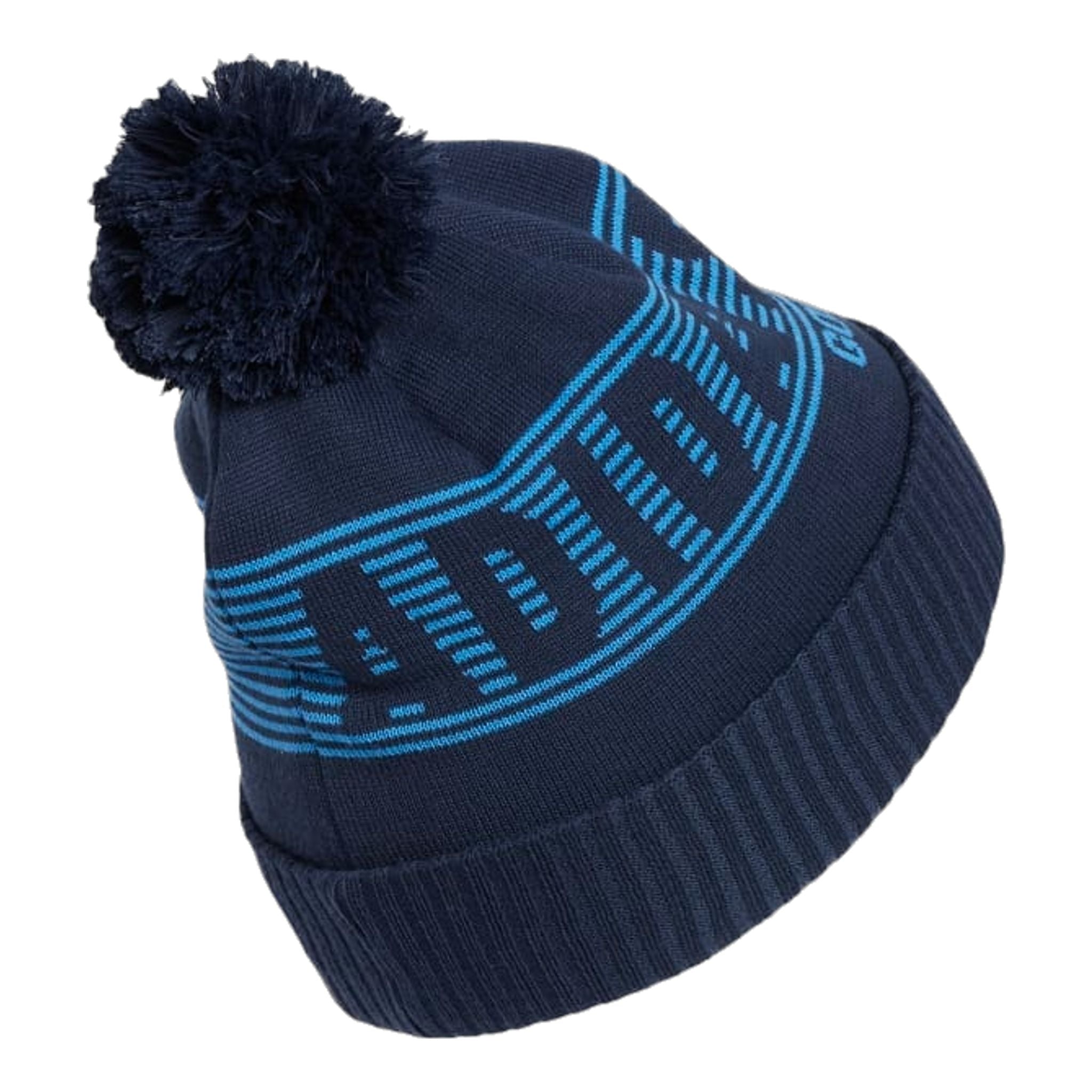 Bonnet Adidas à pompon, bleu marine, pour homme