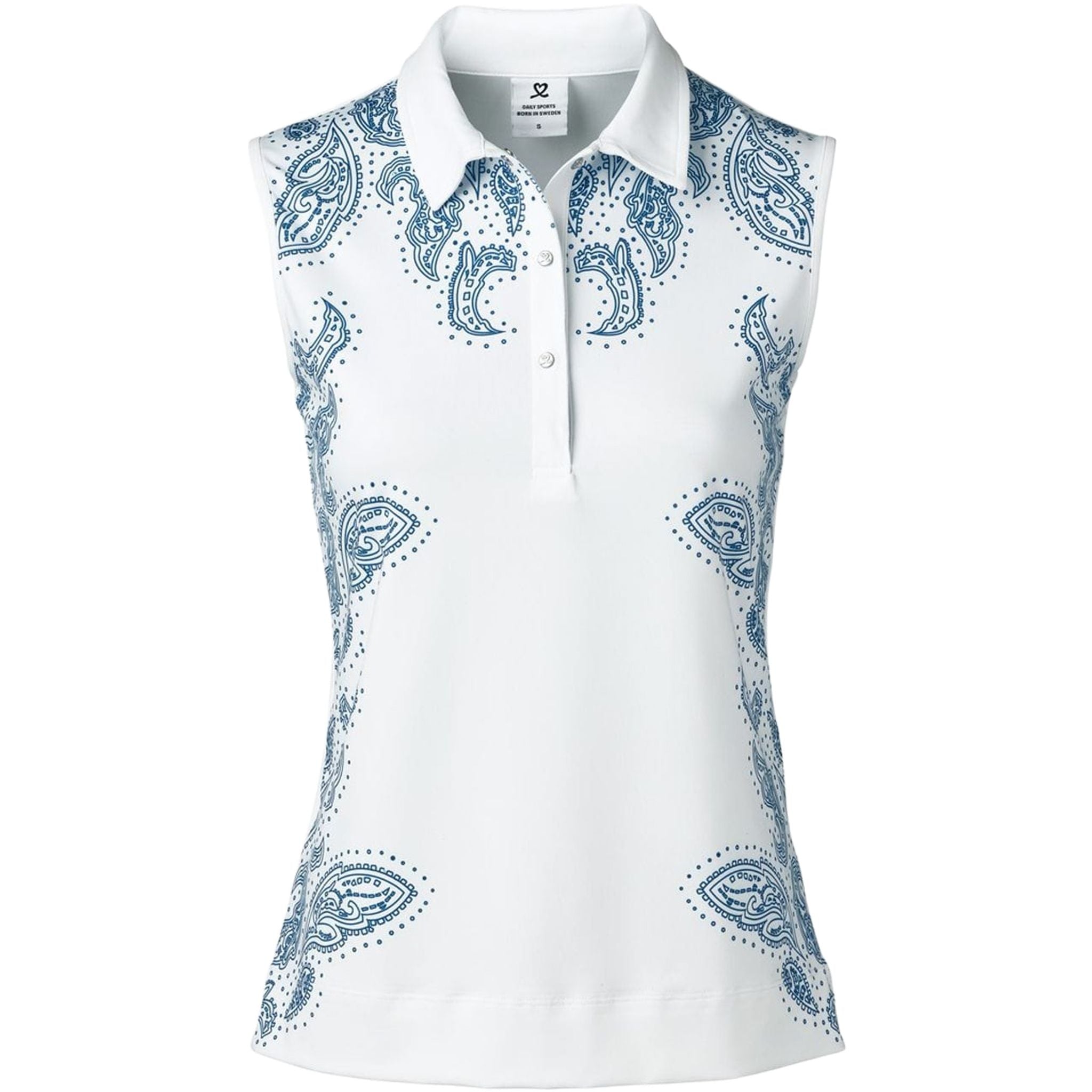 Polo sans manches blanc Daily Sports Pammy pour femme