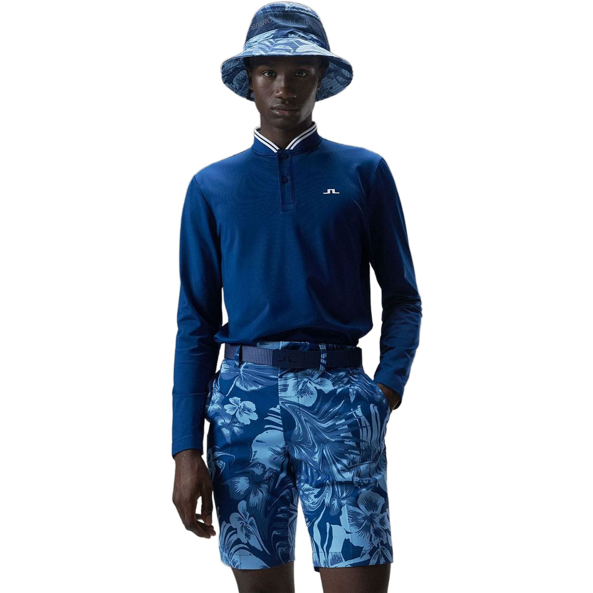 Polo J. Lindeberg Tyson, coupe classique, manches longues, homme