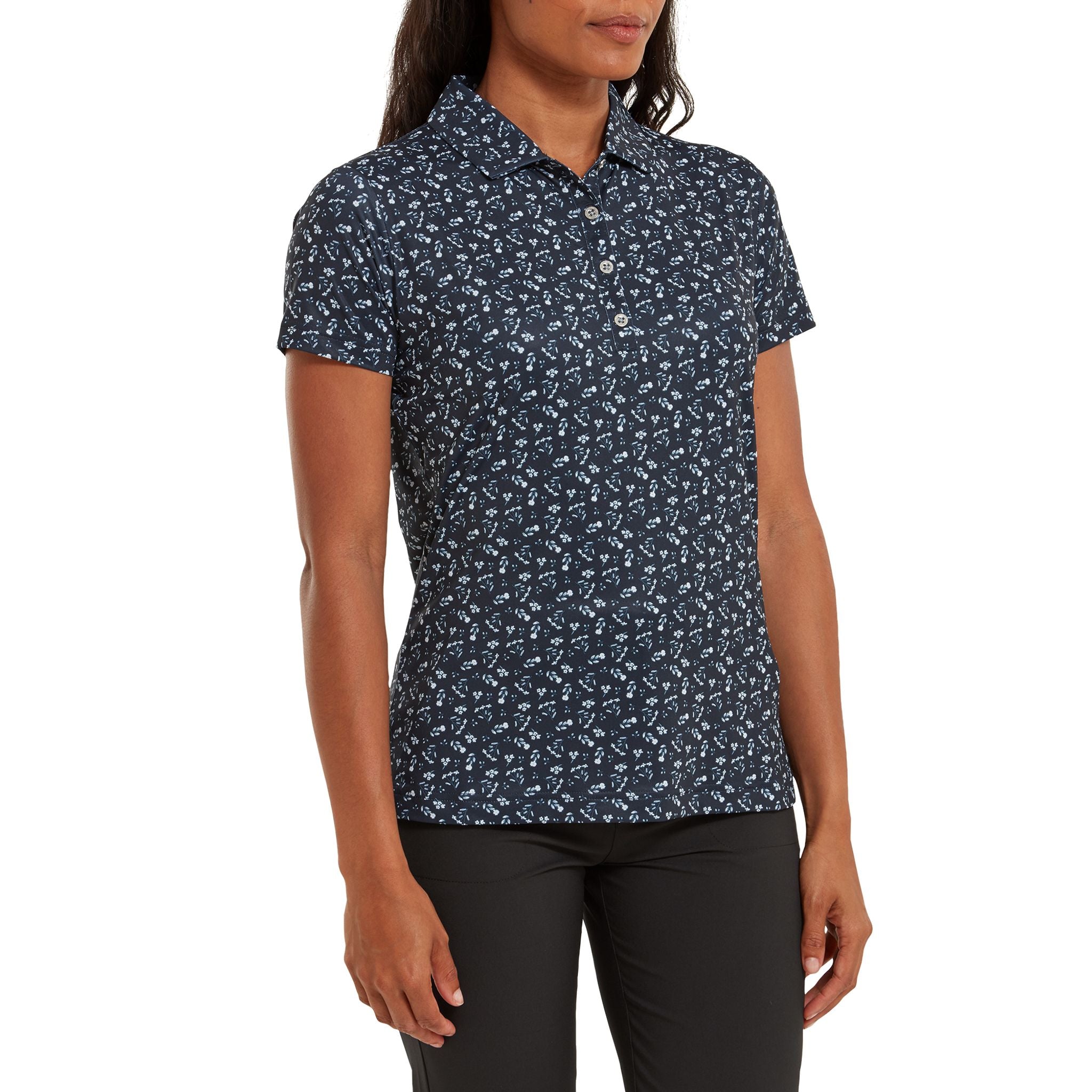 Polo Footjoy à imprimé floral pour femme