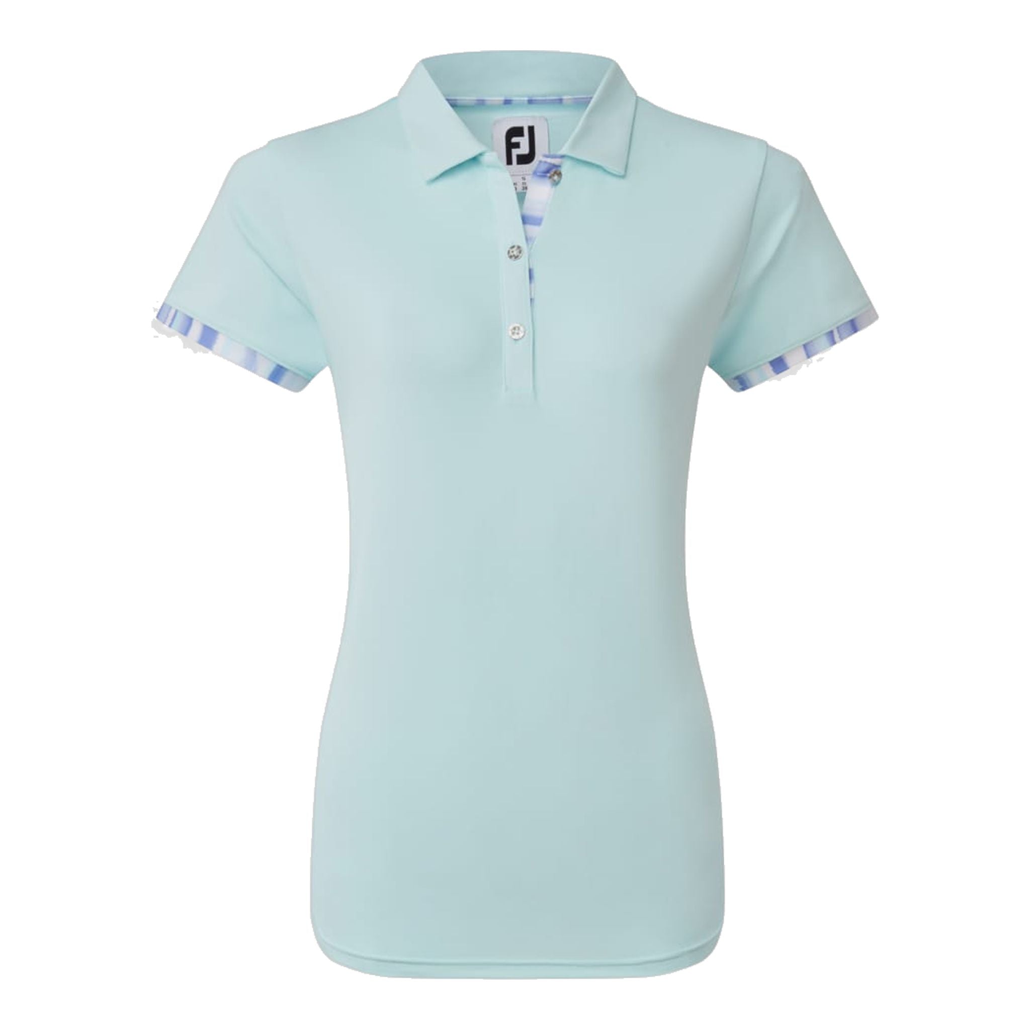 Polo Footjoy à bordure aquarelle en piqué pour femme