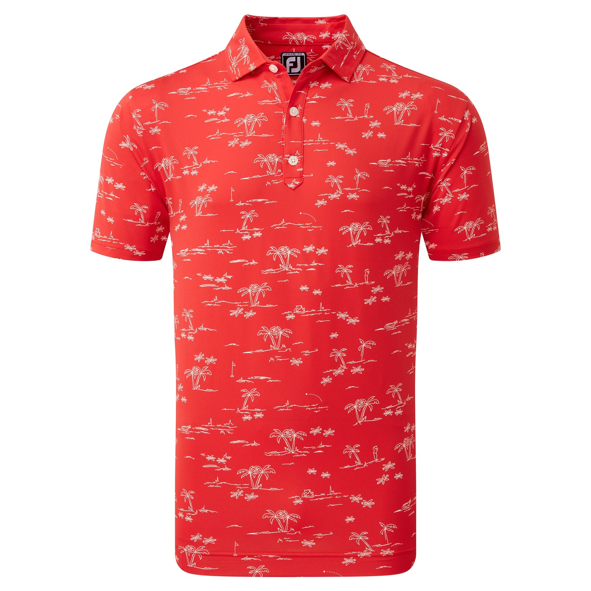 Polo Footjoy Tropic à imprimé golf pour homme