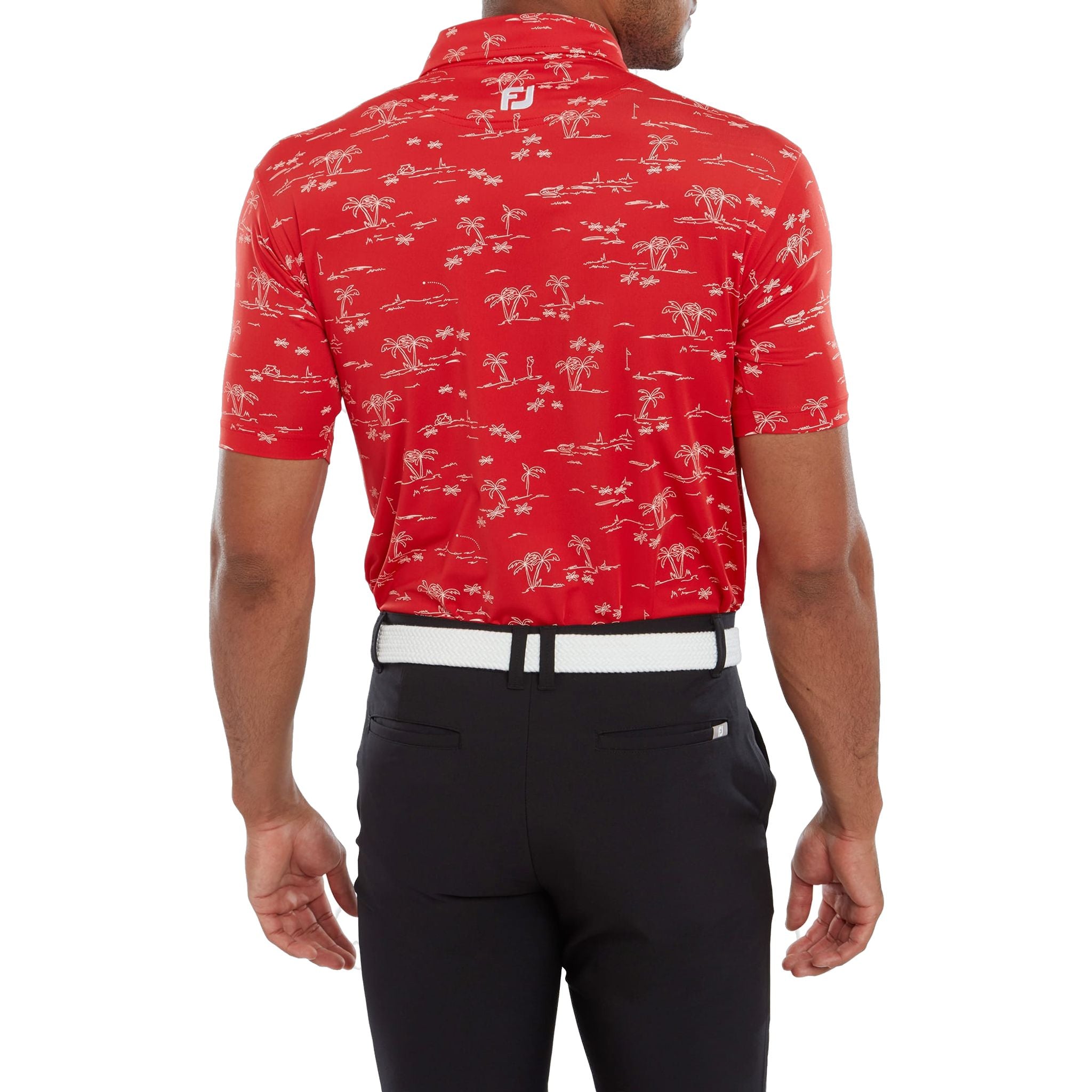 Polo Footjoy Tropic à imprimé golf pour homme
