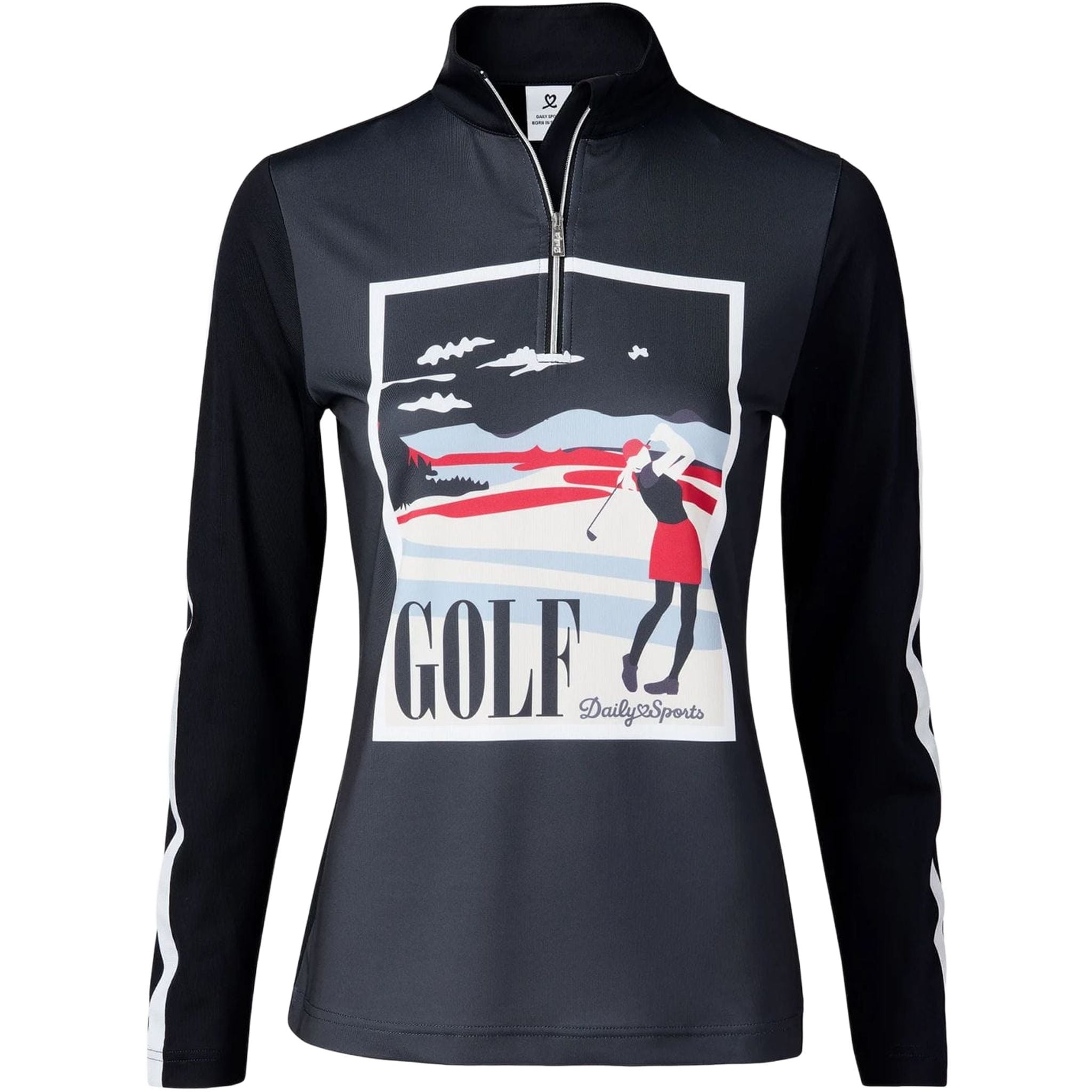 Polo de golf Britt à col demi-col pour femmes, Daily Sports