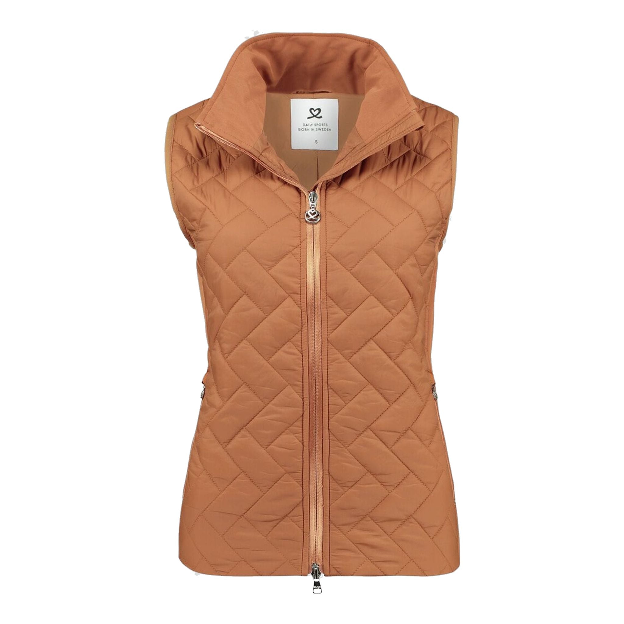 Gilet de sport rembourré Daily Sports Bonnie pour femme, couleur cannelle, taille XXL