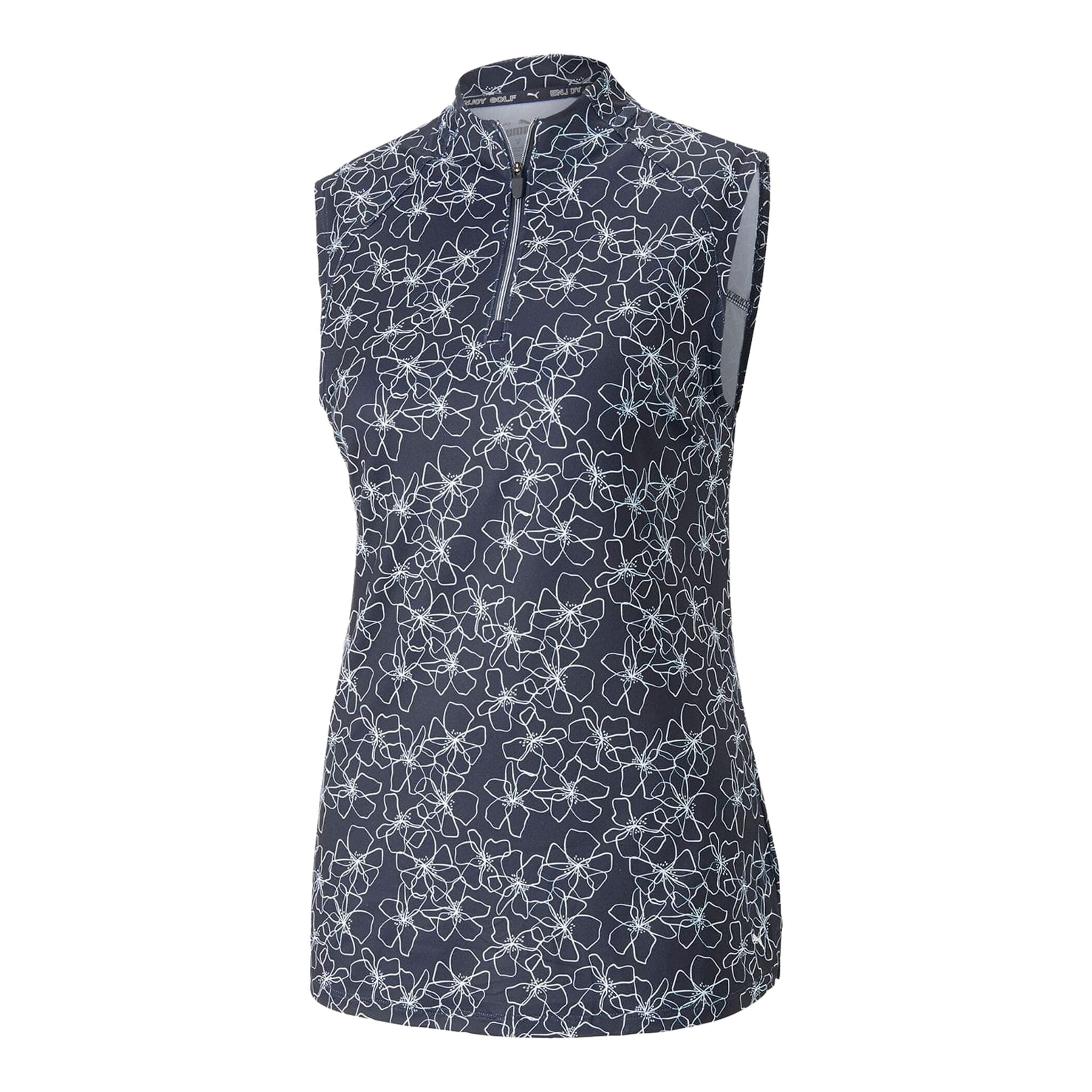 Polo sans manches Puma Cloudspun Island Flower pour femme
