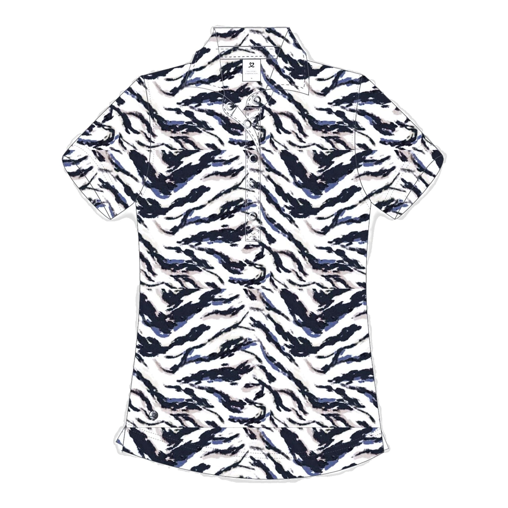 Polo en maille imprimée Daily Sports QuickDry Lens pour femme