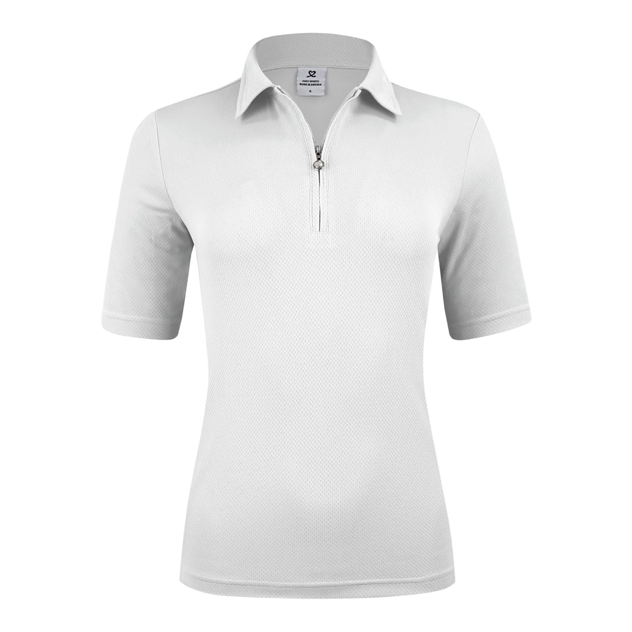 Polo de golf blanc à manches longues Daily Sports Macy, taille XS femme