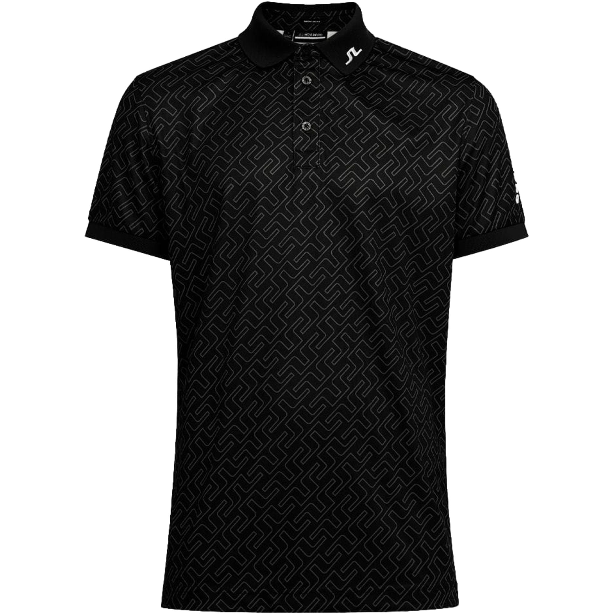 Polo imprimé J. Lindeberg M Tour Tech Reg Fit JL Navy Bridge Mono pour homme
