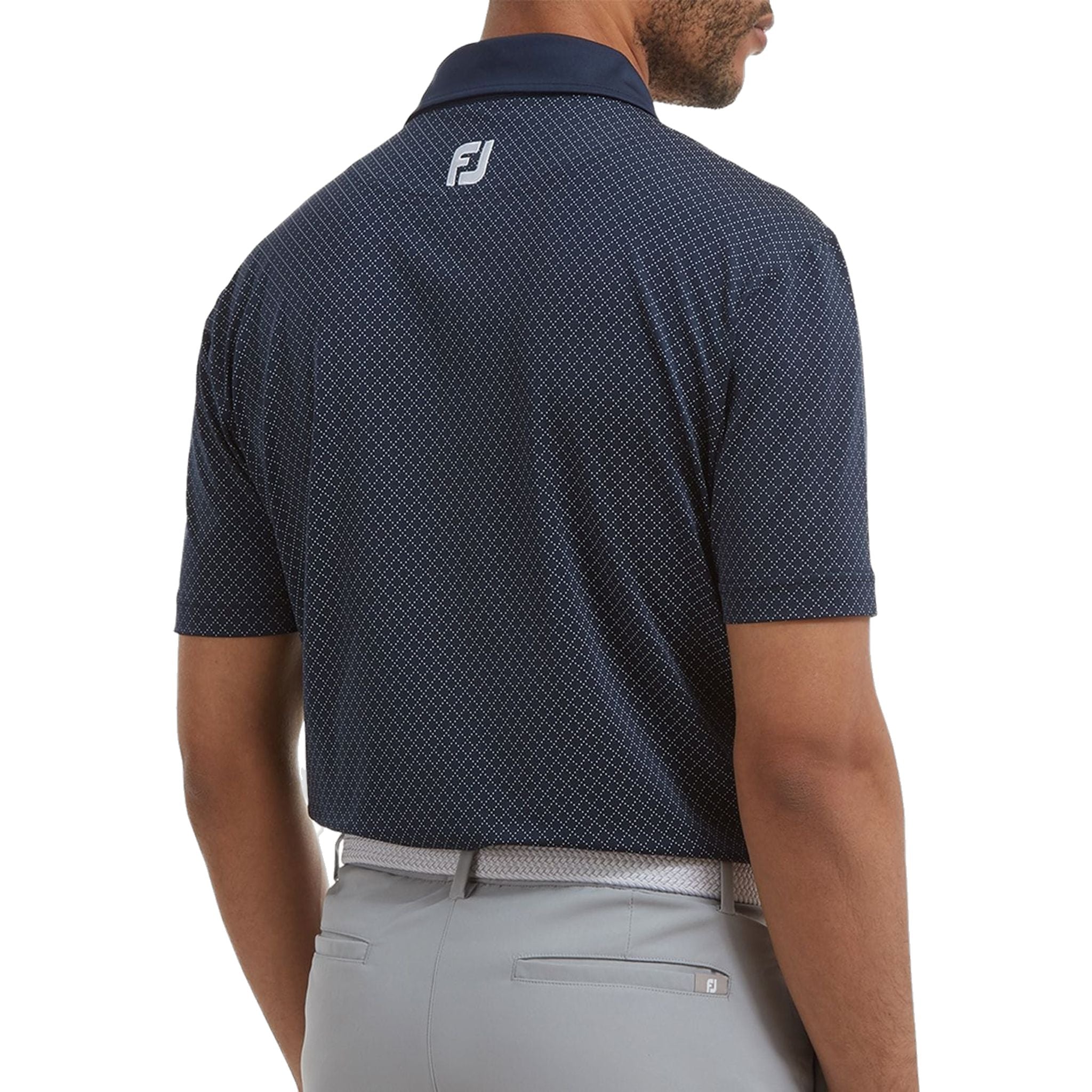 Polo Footjoy Lisle à imprimé diamant pour homme