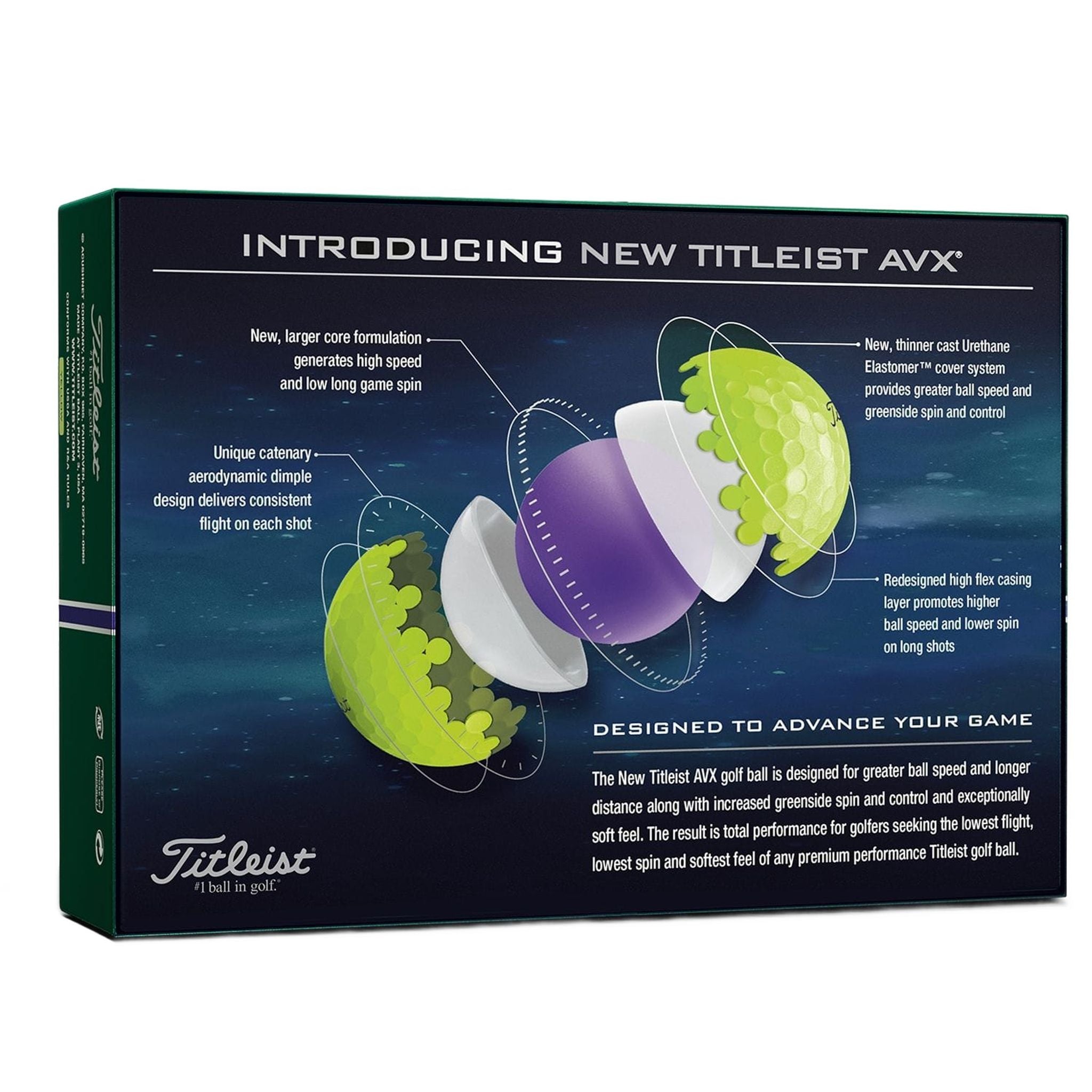 Balles de golf Titleist AVX 2021