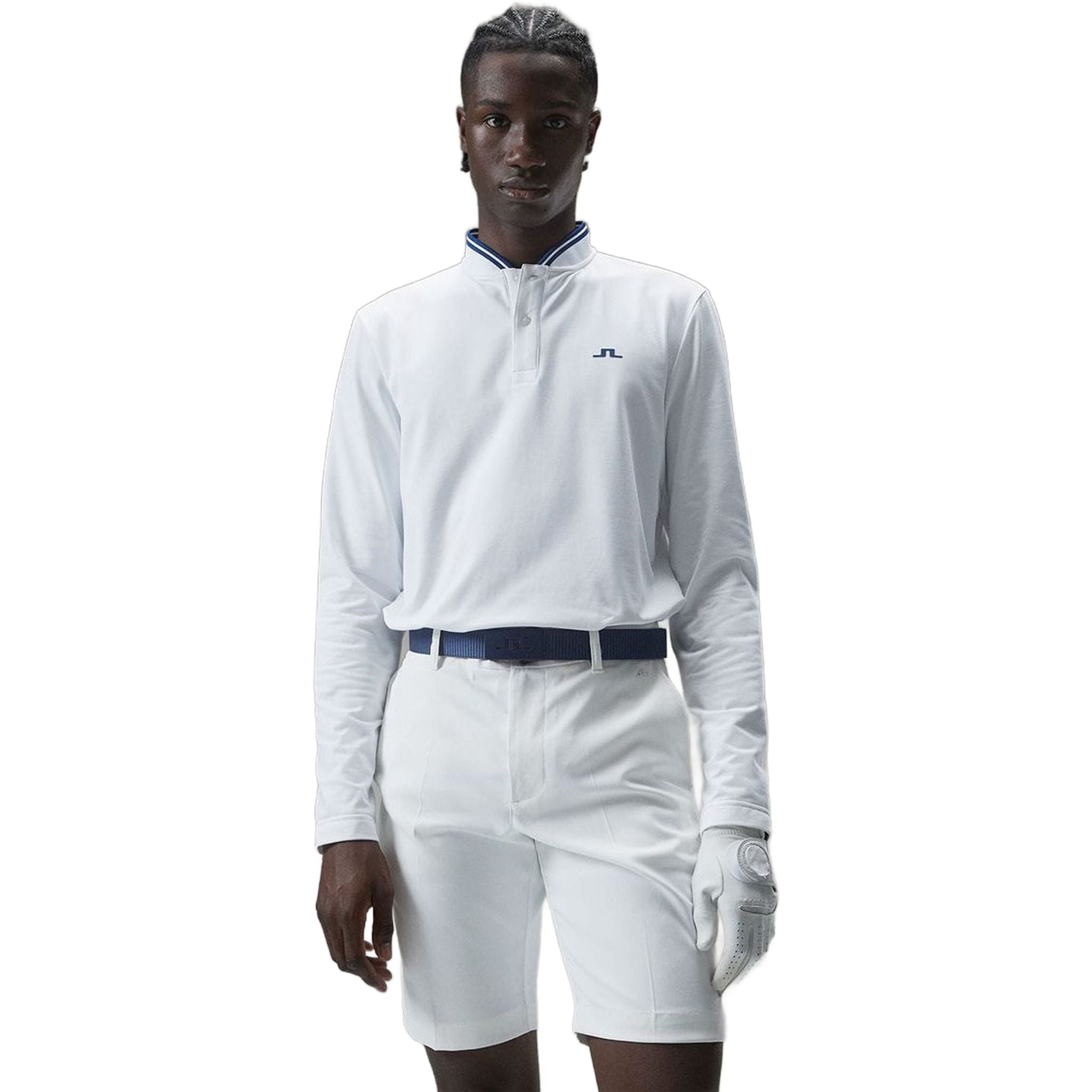 Polo J. Lindeberg Tyson, coupe classique, manches longues, homme