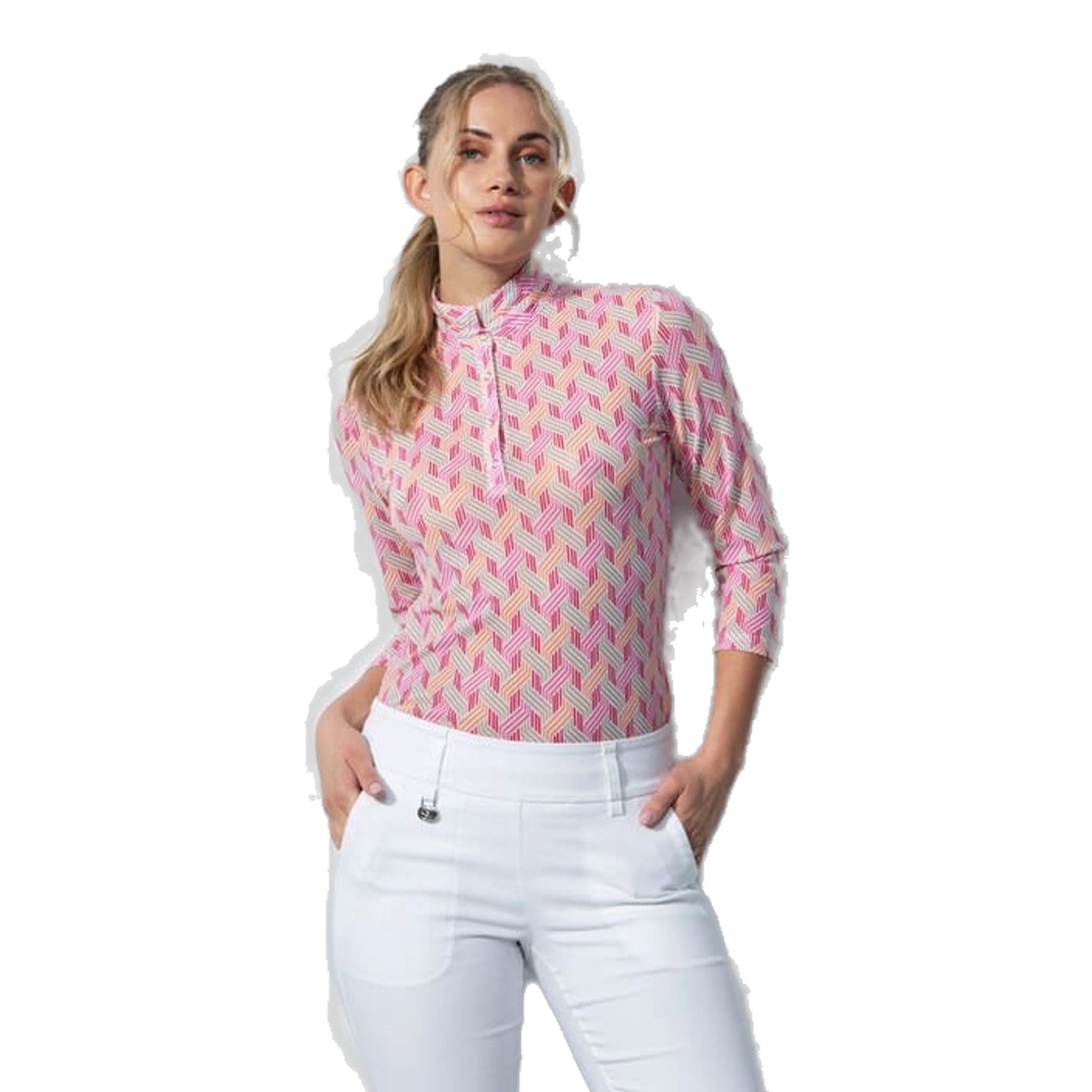 Polo Daily Sports Digne Mesh manches 3/4 pour femme
