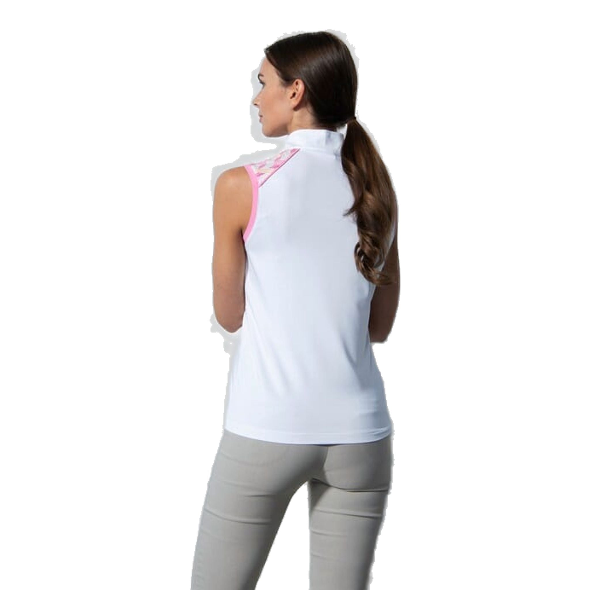 Chemise sans manches à col demi-lune Daily Sports Perugia pour femmes