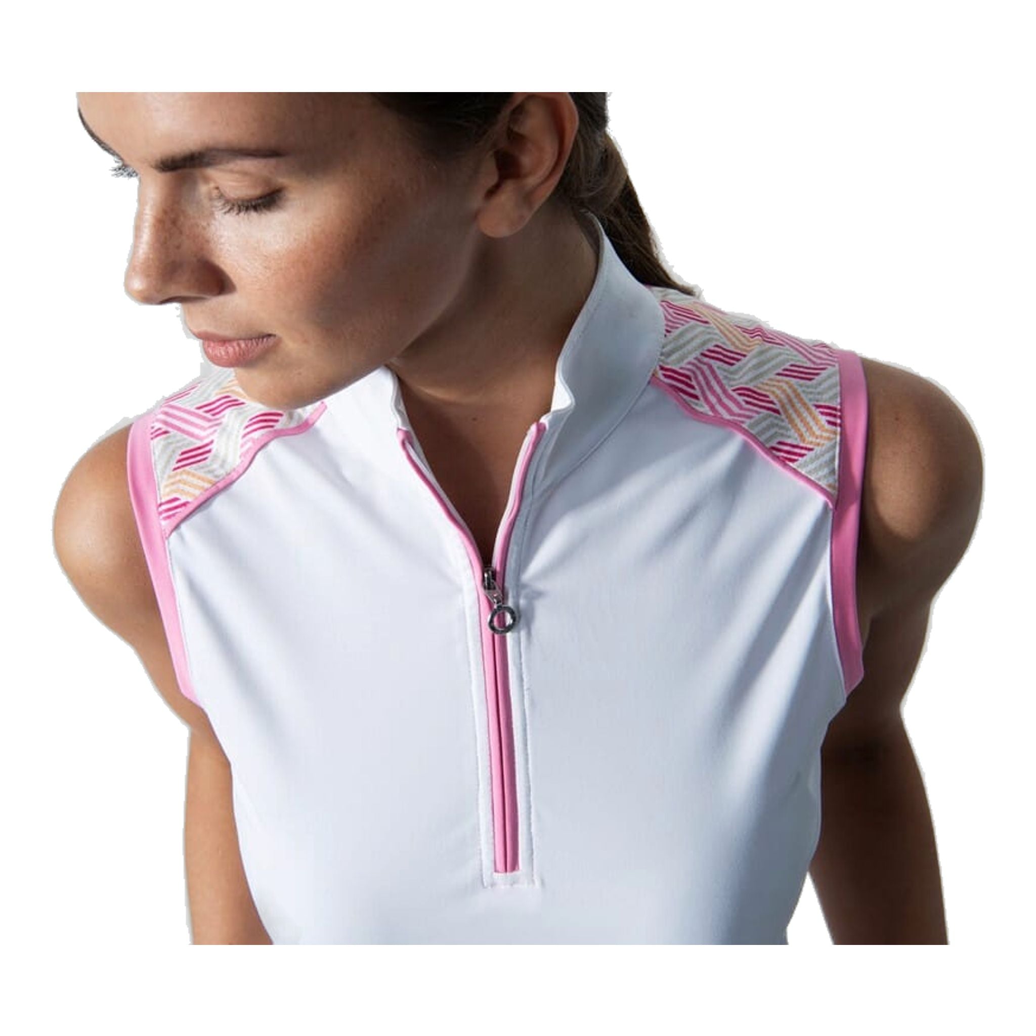 Chemise sans manches à col demi-lune Daily Sports Perugia pour femmes