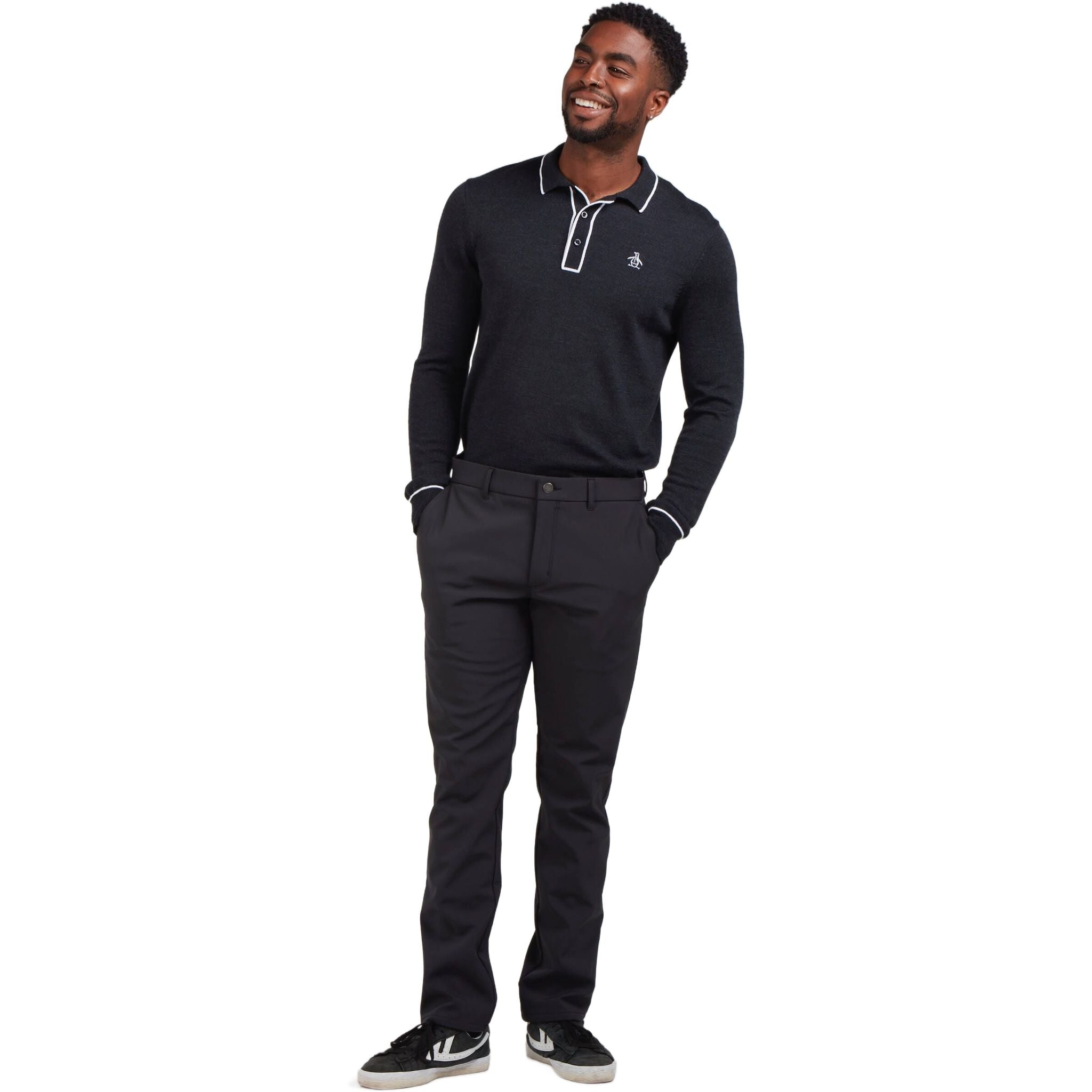 Pantalon thermique Original Penguin à devant plat pour homme