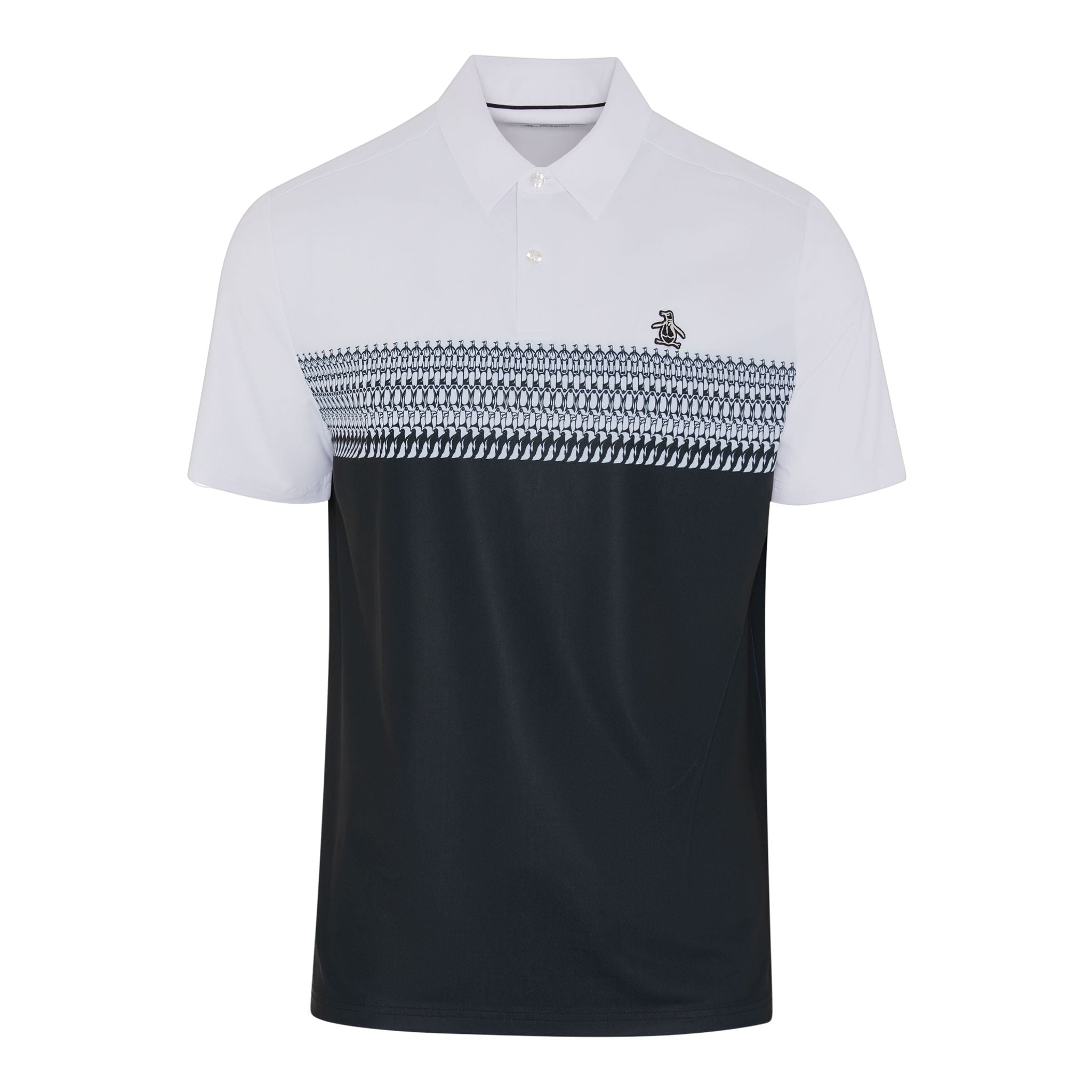 Polo homme Original Penguin Engineered à rayures imprimées.