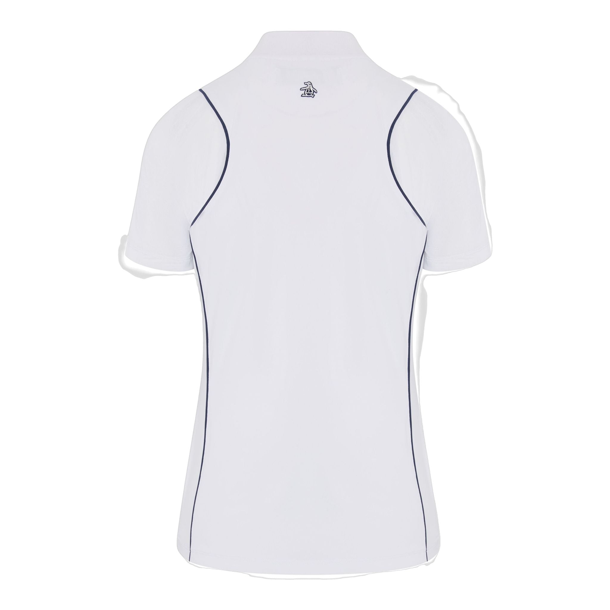 Chemise à manches en maille Original Penguin avec fermeture éclair sur le devant pour femme