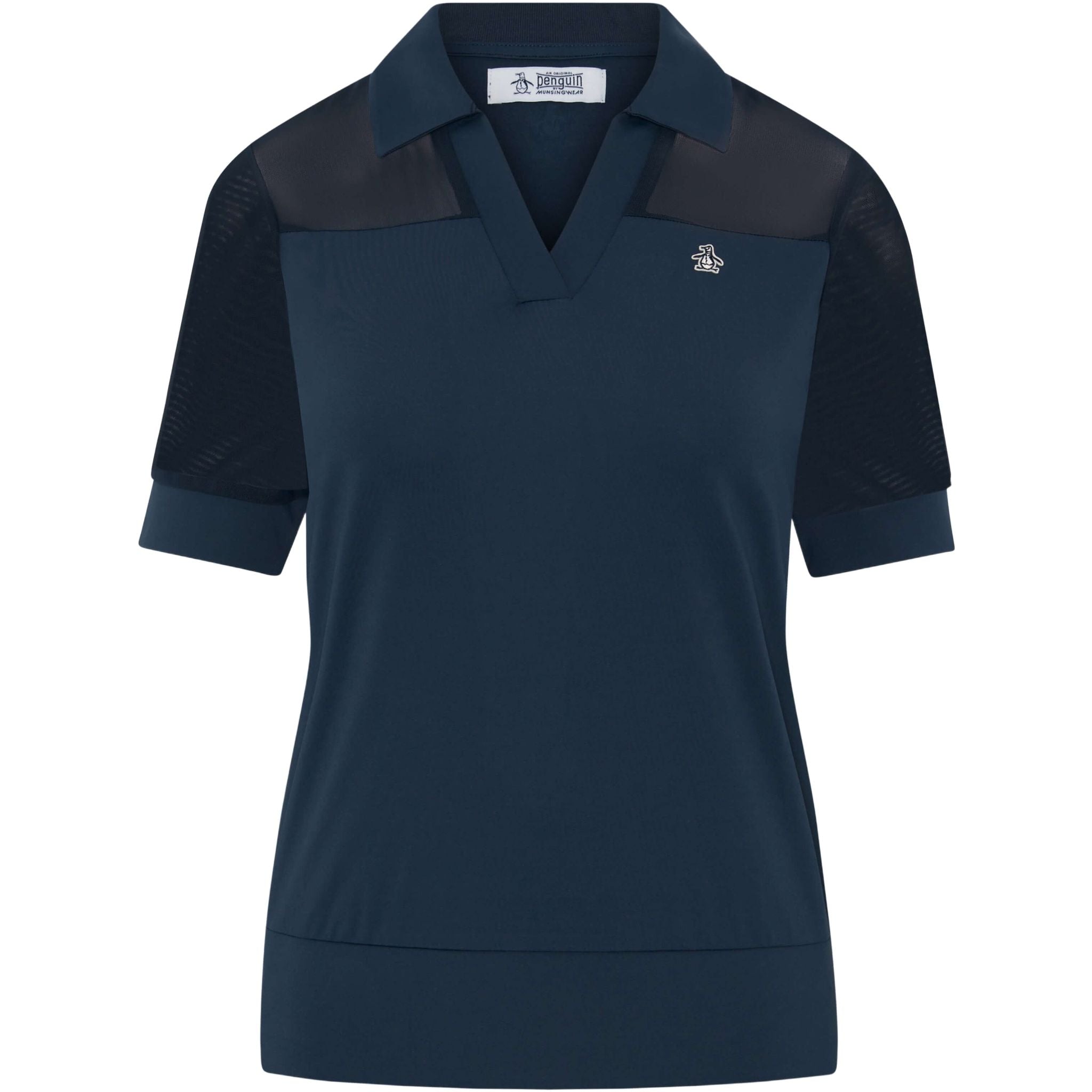 Polo Original Penguin à manches courtes en maille pour femme