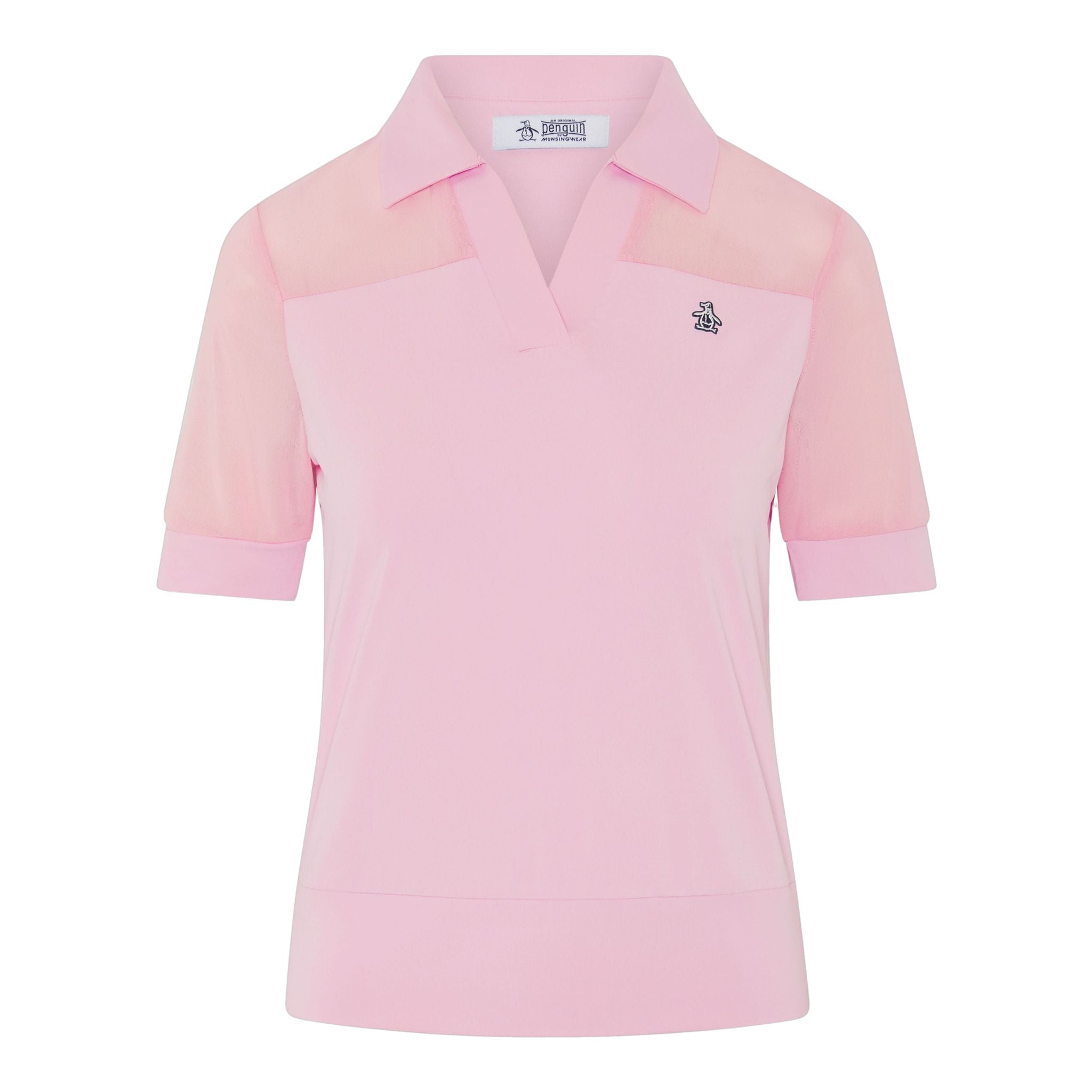 Original Penguin 1/2-Sleeve Mesh Blocked Polo Damen