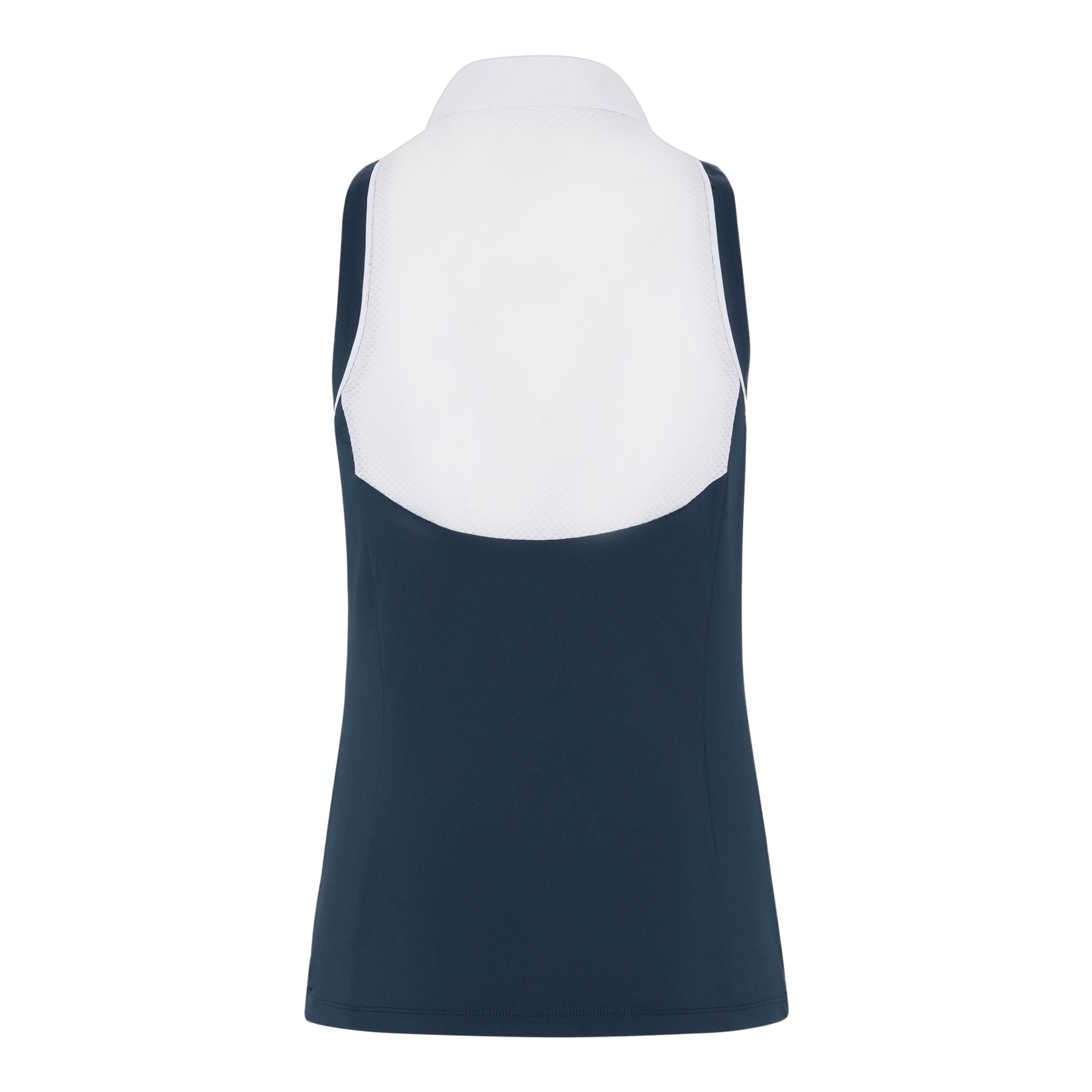 Polo Original Penguin sans manches à dos en maille et blocs de couleur pour femme