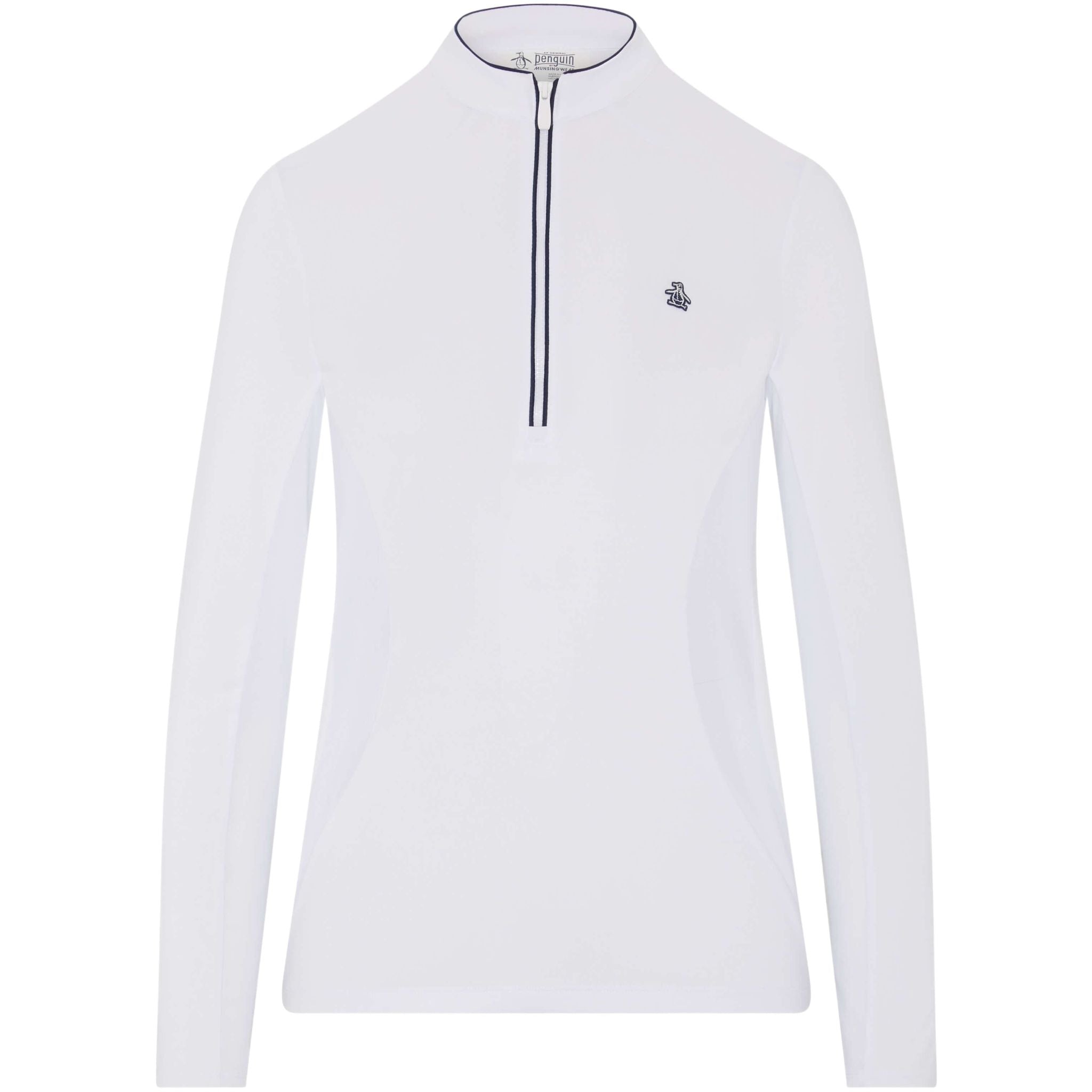 Pull à manches longues Original Penguin avec fermeture éclair 1/4 pour femme