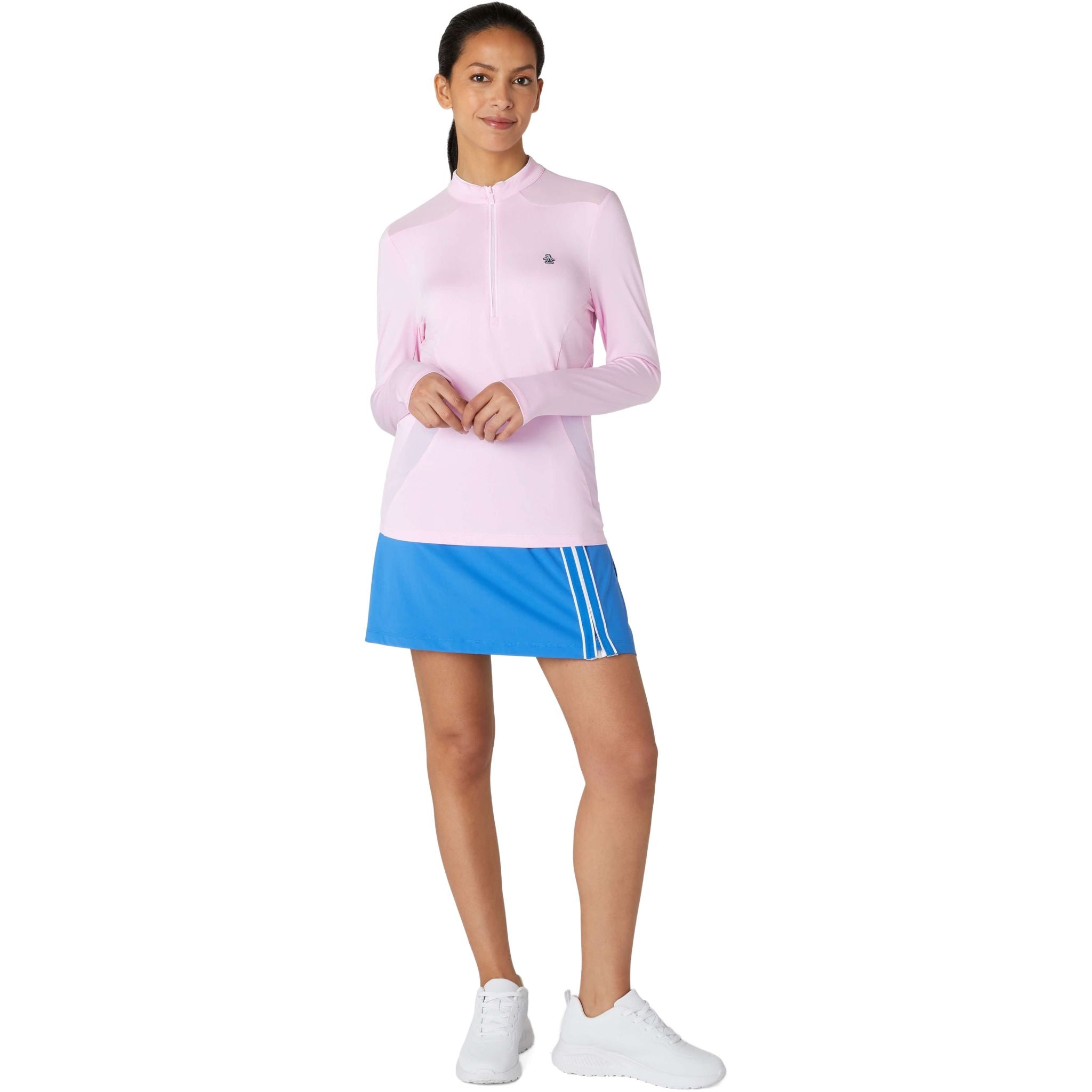 Pull à manches longues Original Penguin avec fermeture éclair 1/4 pour femme