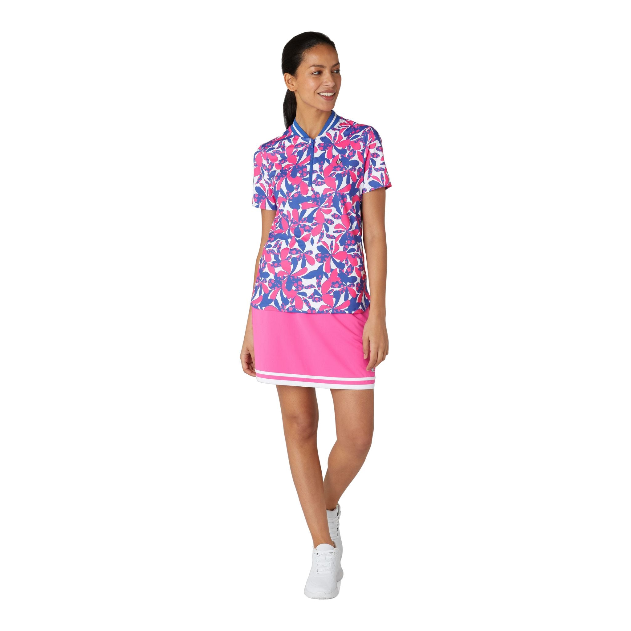 Chemise à col montant à imprimé floral Original Penguin pour femme